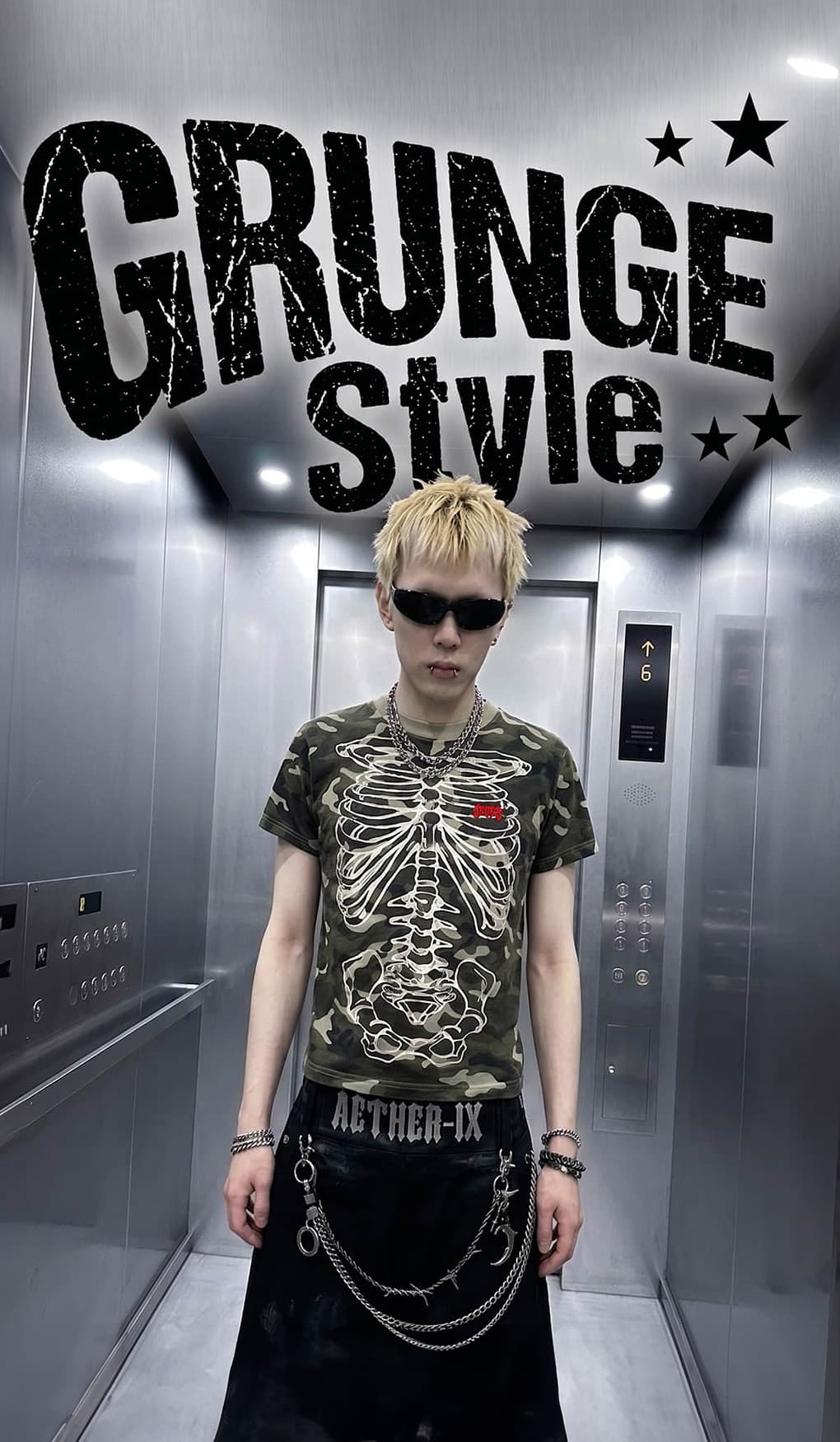 SPINNS メンズ グランジスタイル