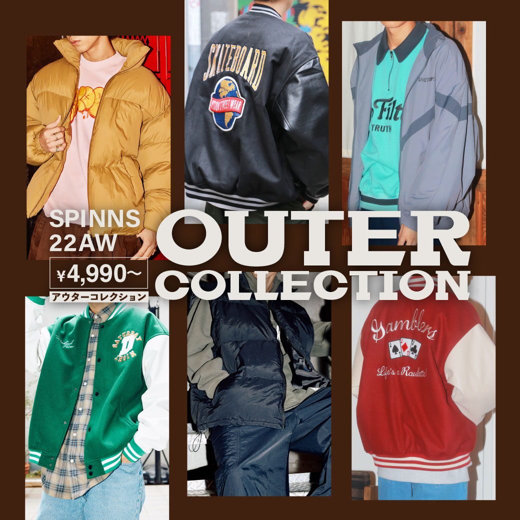 【MEN】SPINNS 22 A/W OUTER 