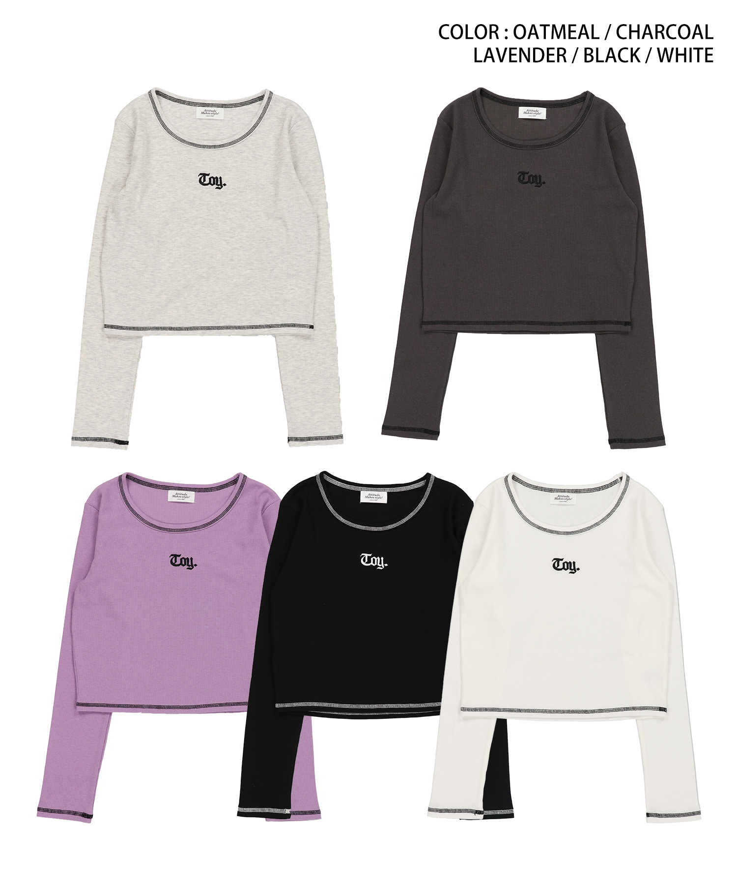 ショート丈トップス