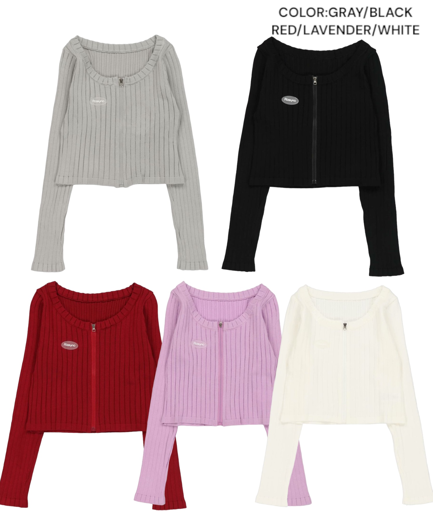 ショート丈トップス