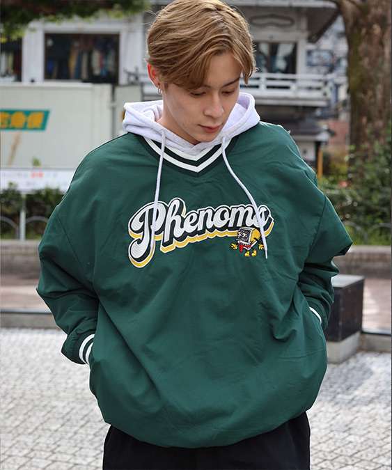 ストリートスタイル ナイロンプルオーバー コーデ/4