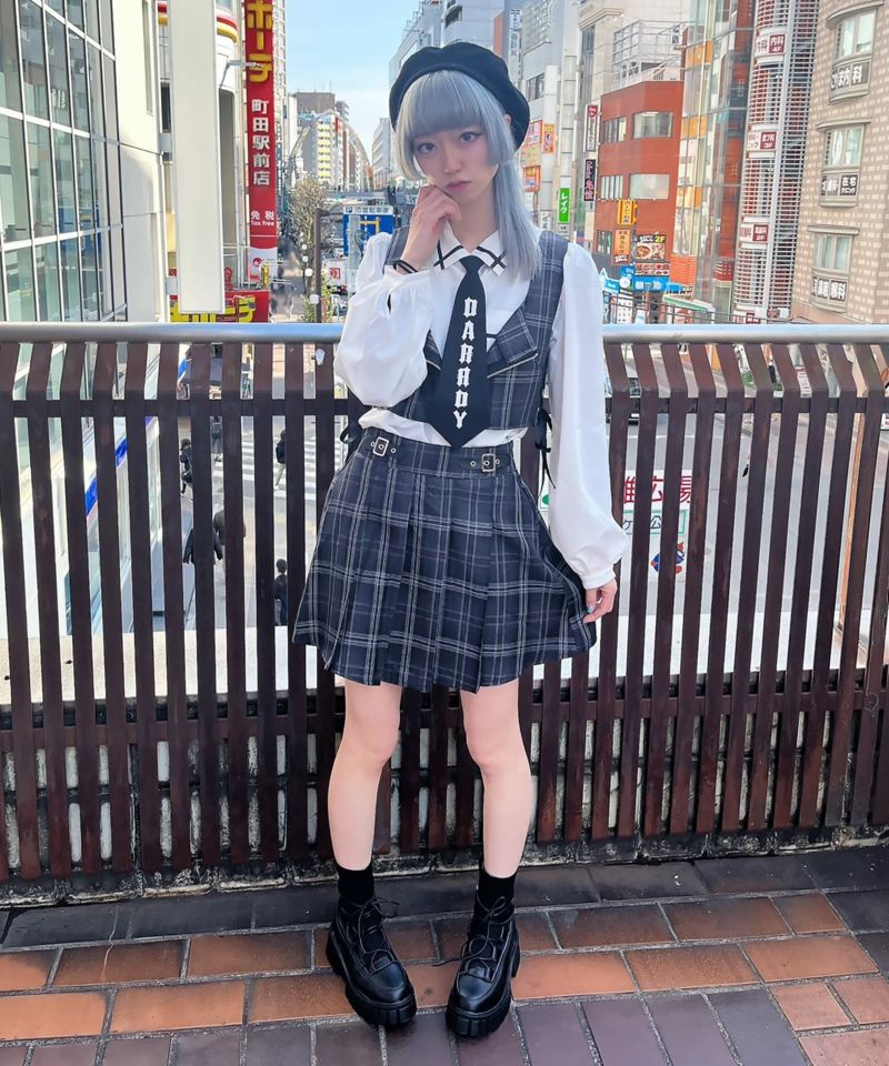 【DARRDY/ダーディー】ジップタンクトップ+ミニスカート