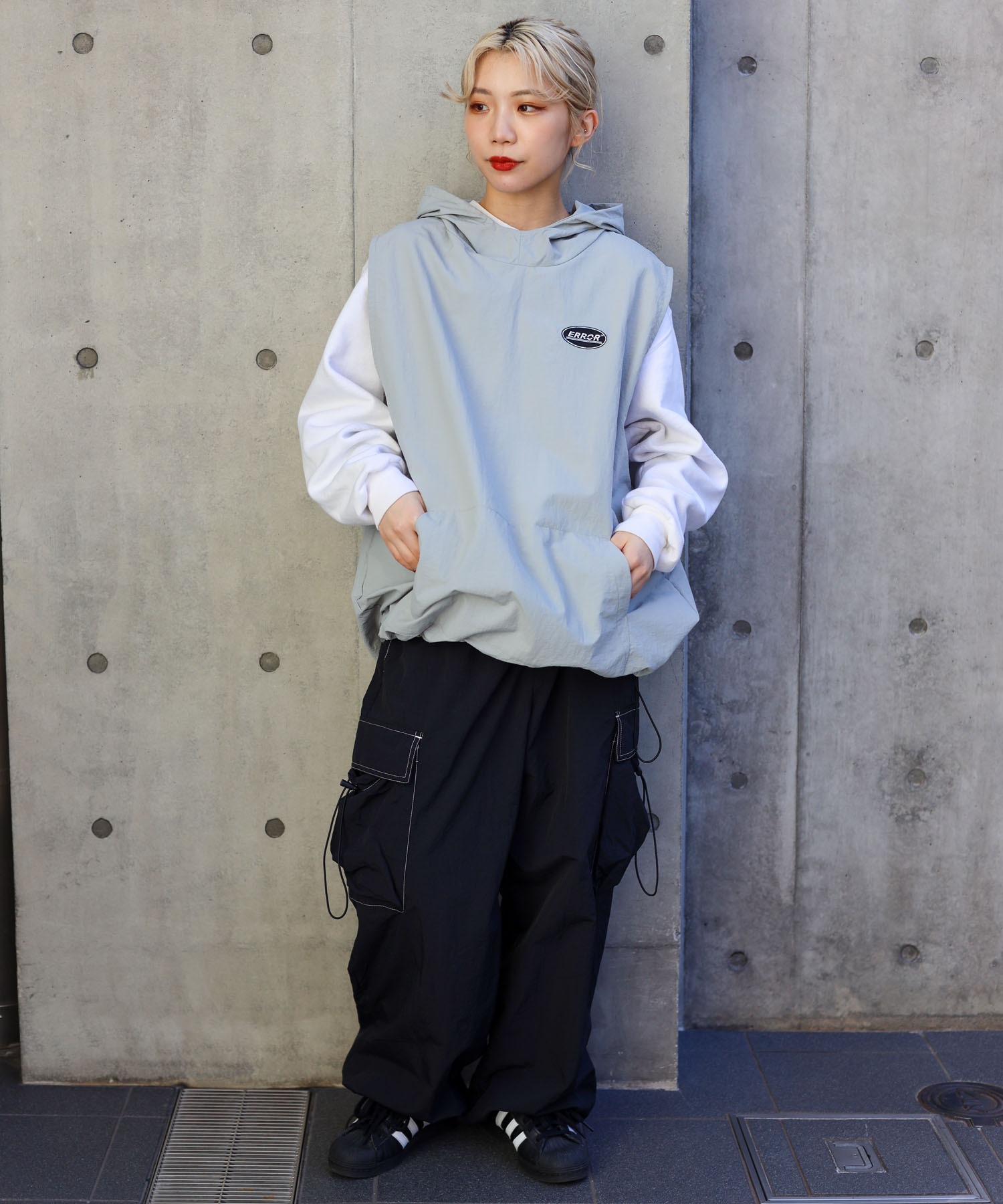 ナイロンベスト コーディネート7