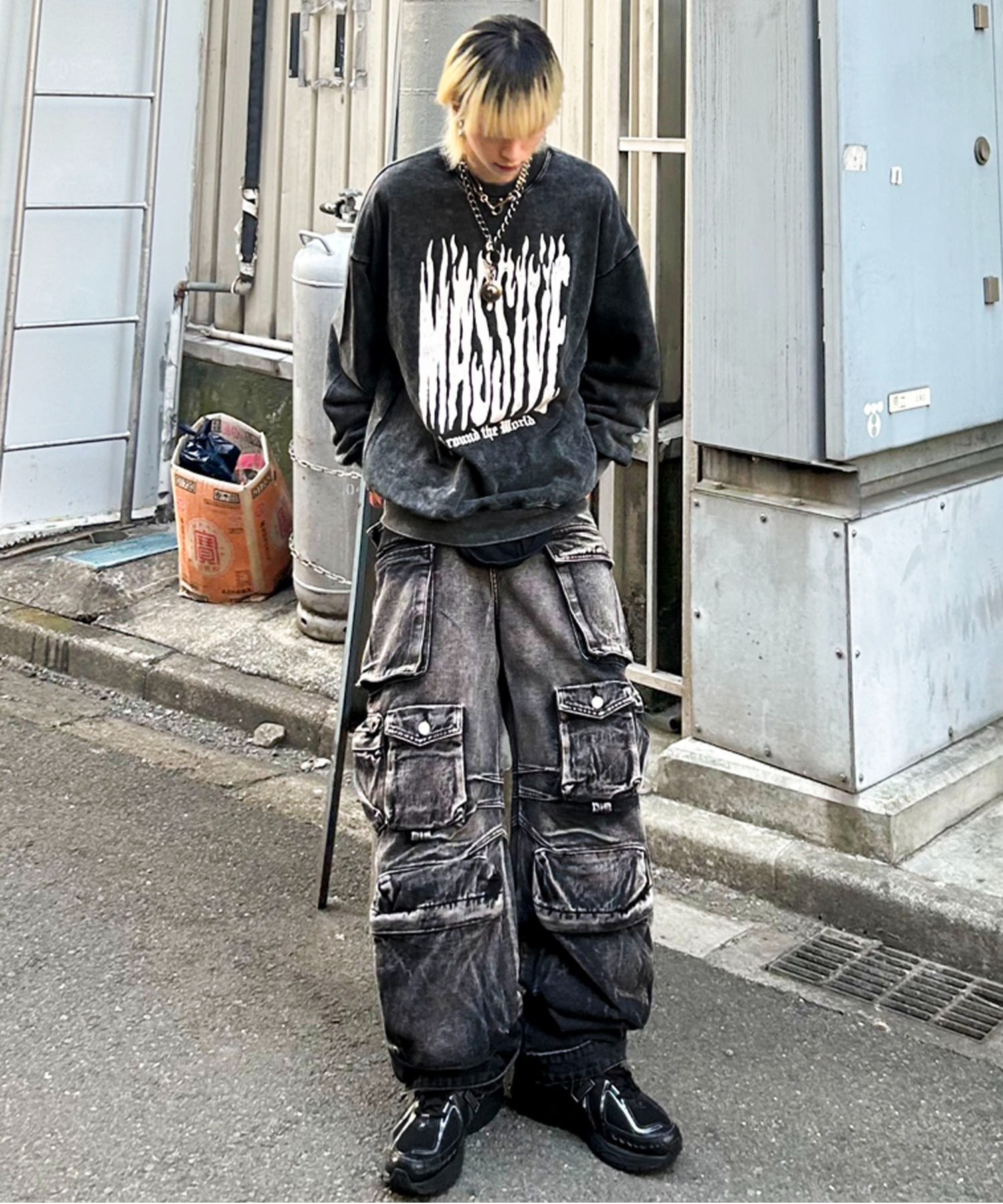 グランジ コーディネート1