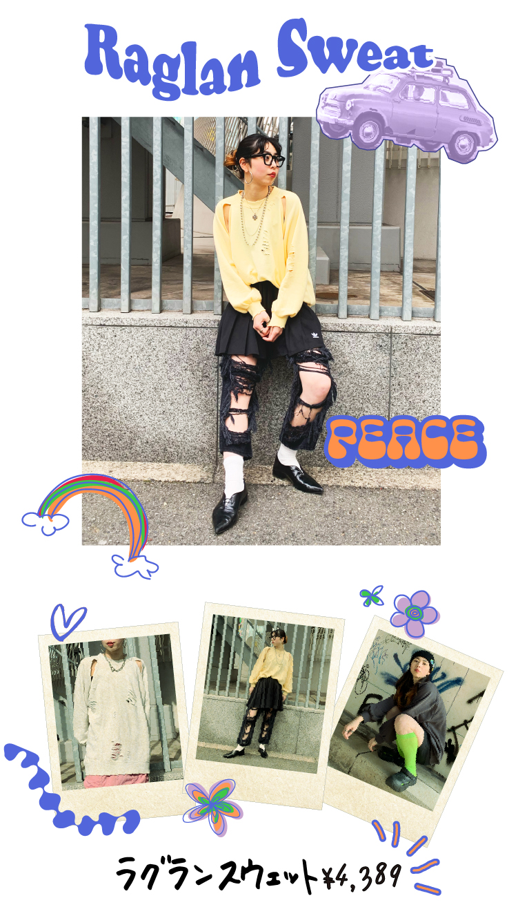 オハイアリィ ラグランスウェット