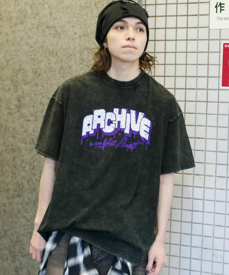 ピグメント半袖Tシャツ/ARCHIVE