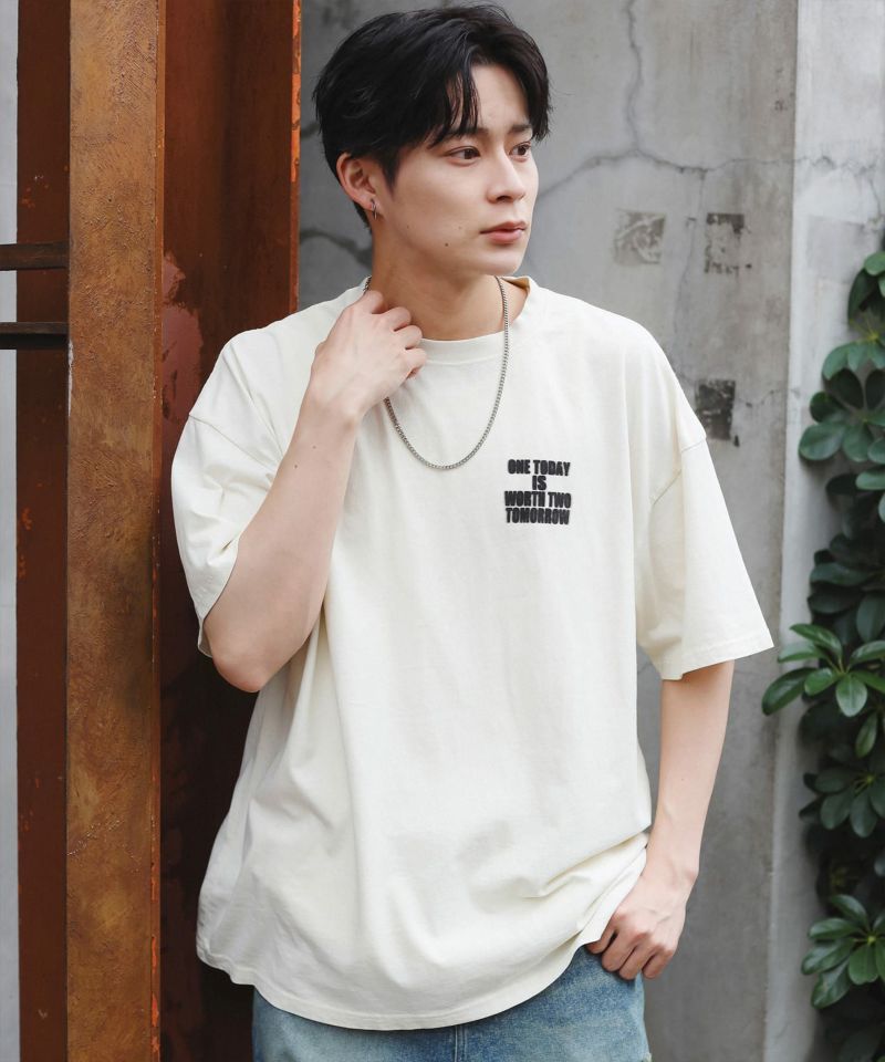 ピグメント半袖Tシャツ/TODAY