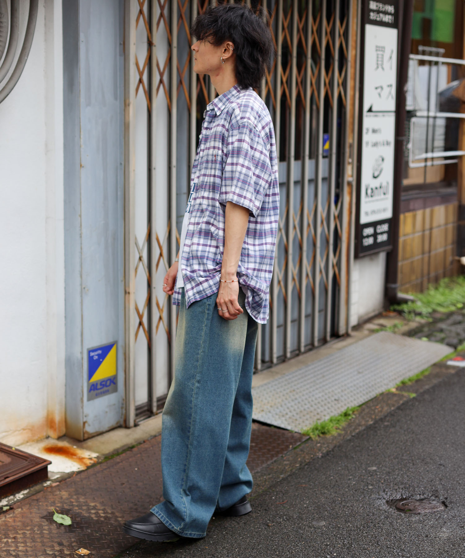 【S.M.L 3サイズ展開】ダイドバギーデニムパンツ コーデ2