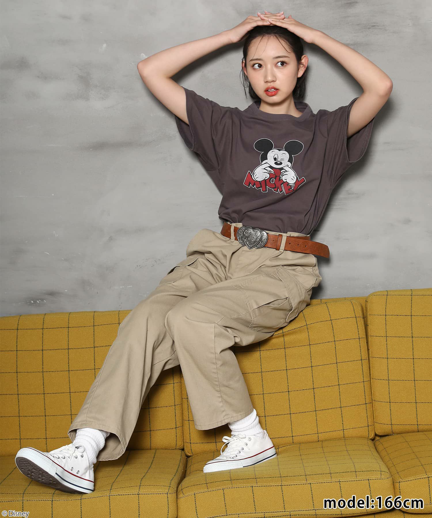 【ミッキー/コレクション】ビンテージライクTシャツ