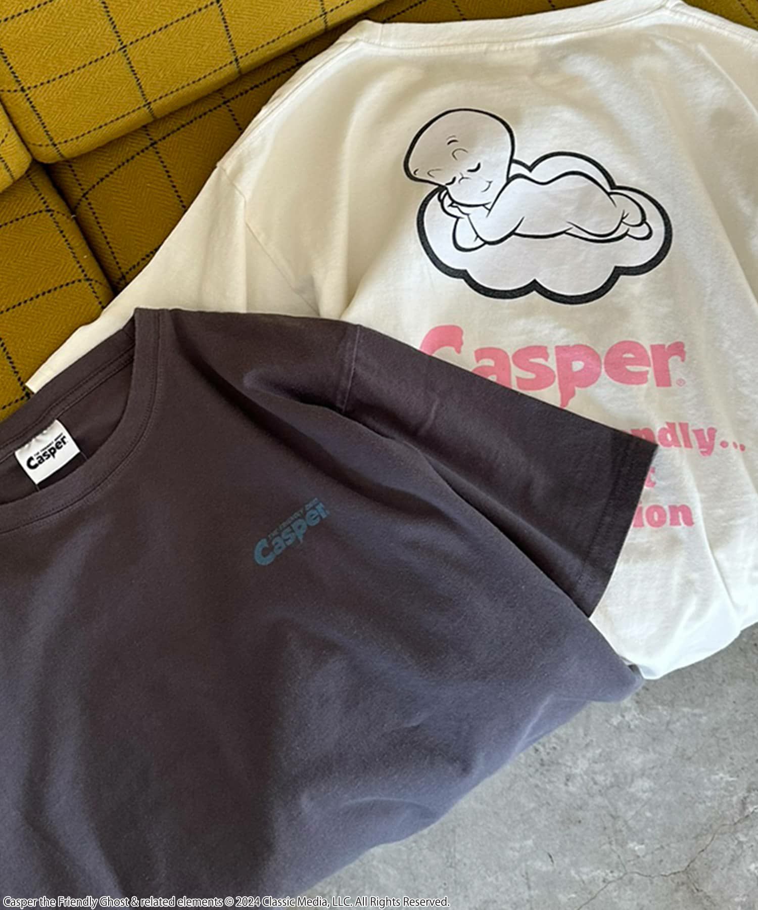 【キャスパー/コレクション】ビンテージライクTシャツ