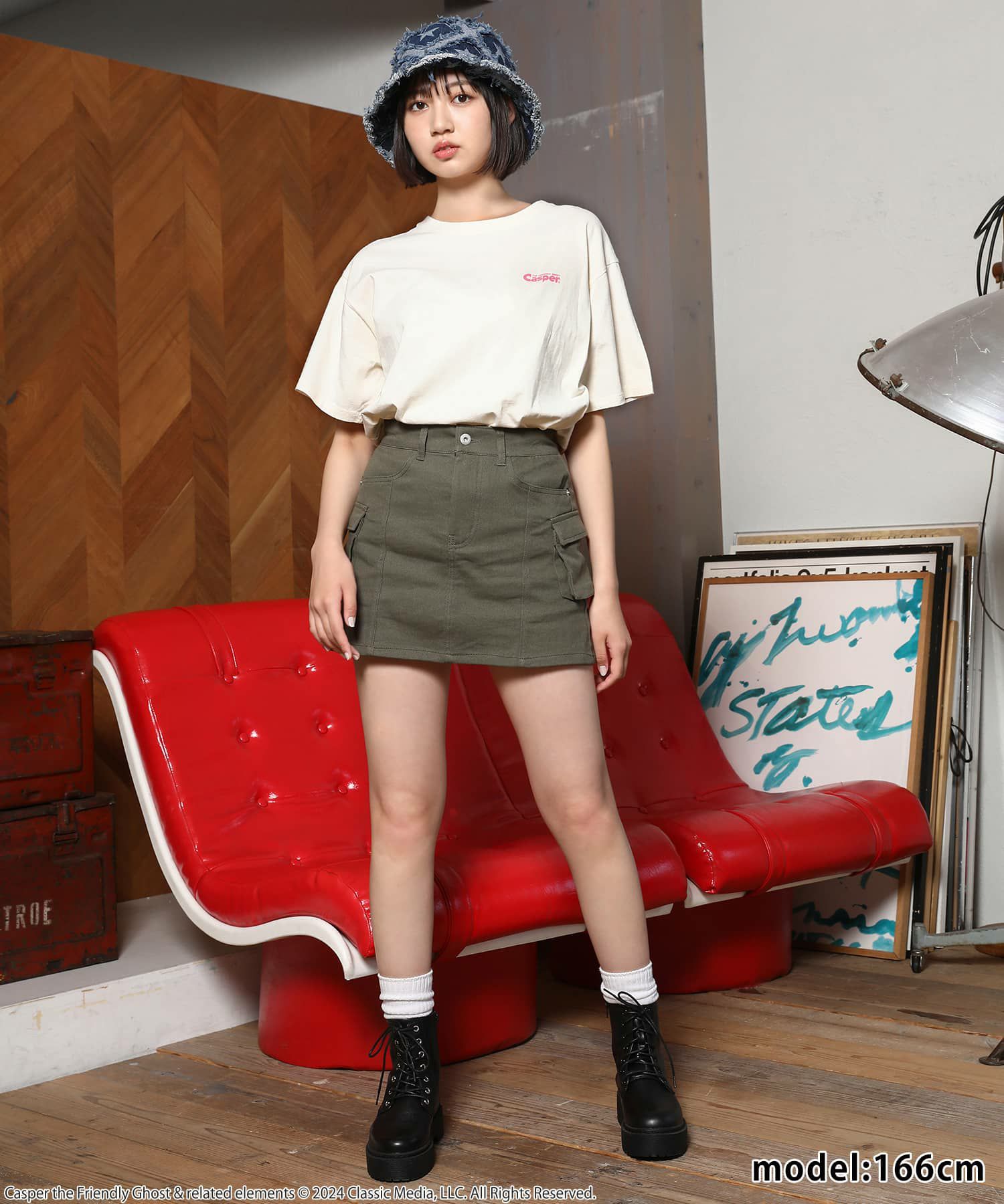 【キャスパー/コレクション】ビンテージライクTシャツ