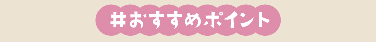 おすすめポイント