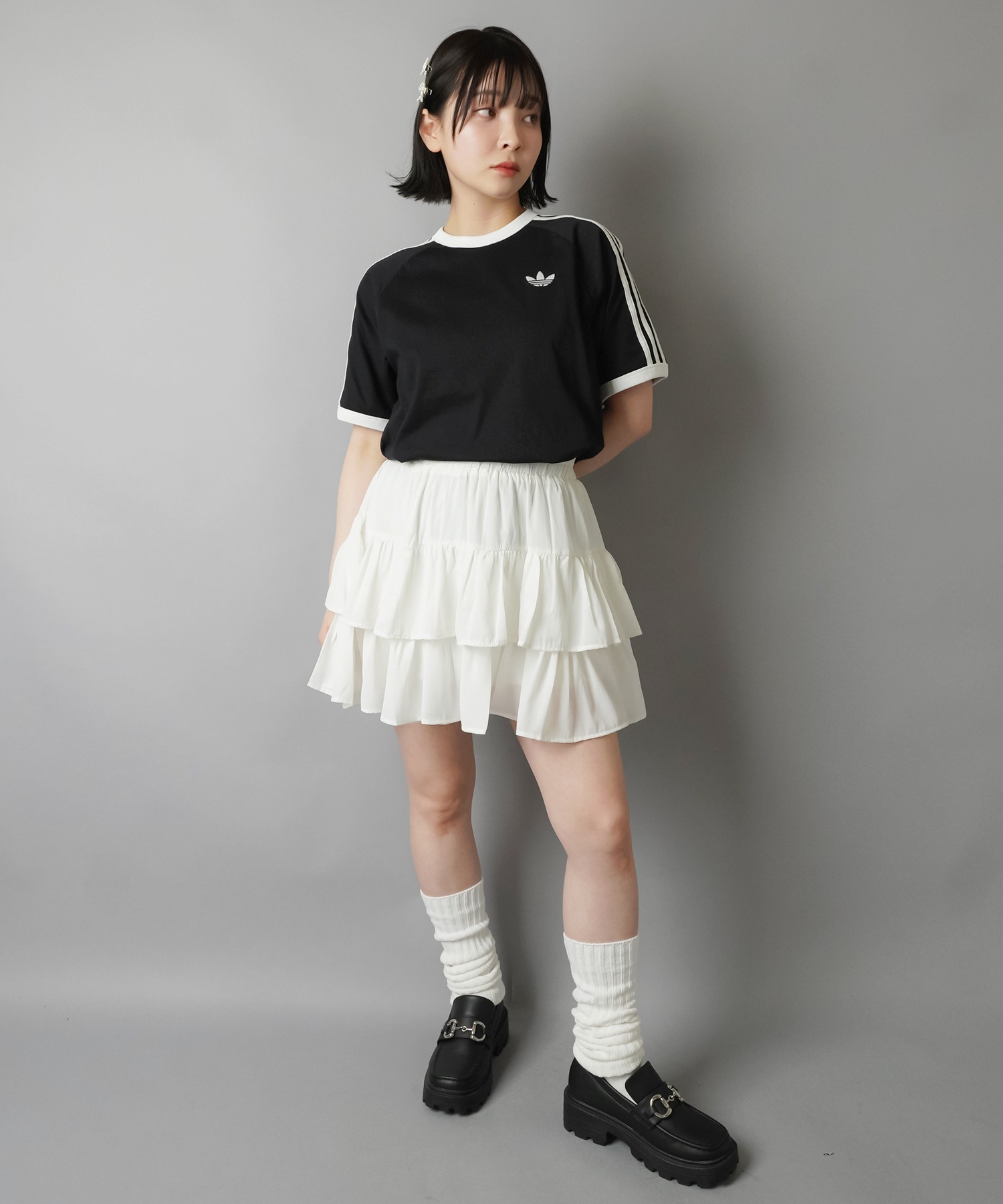 ブラック 全身コーデ