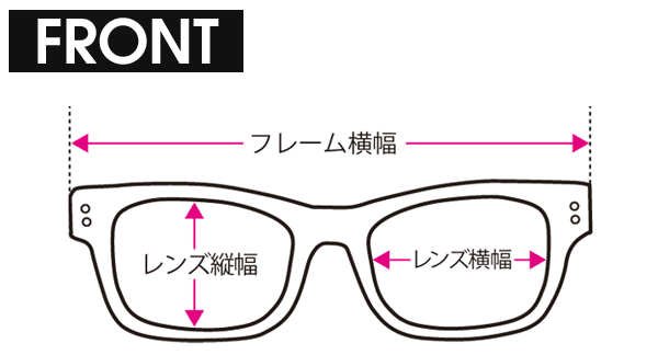 サイズガイド メガネ