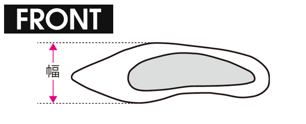 サイズガイド ヒール・パンプス