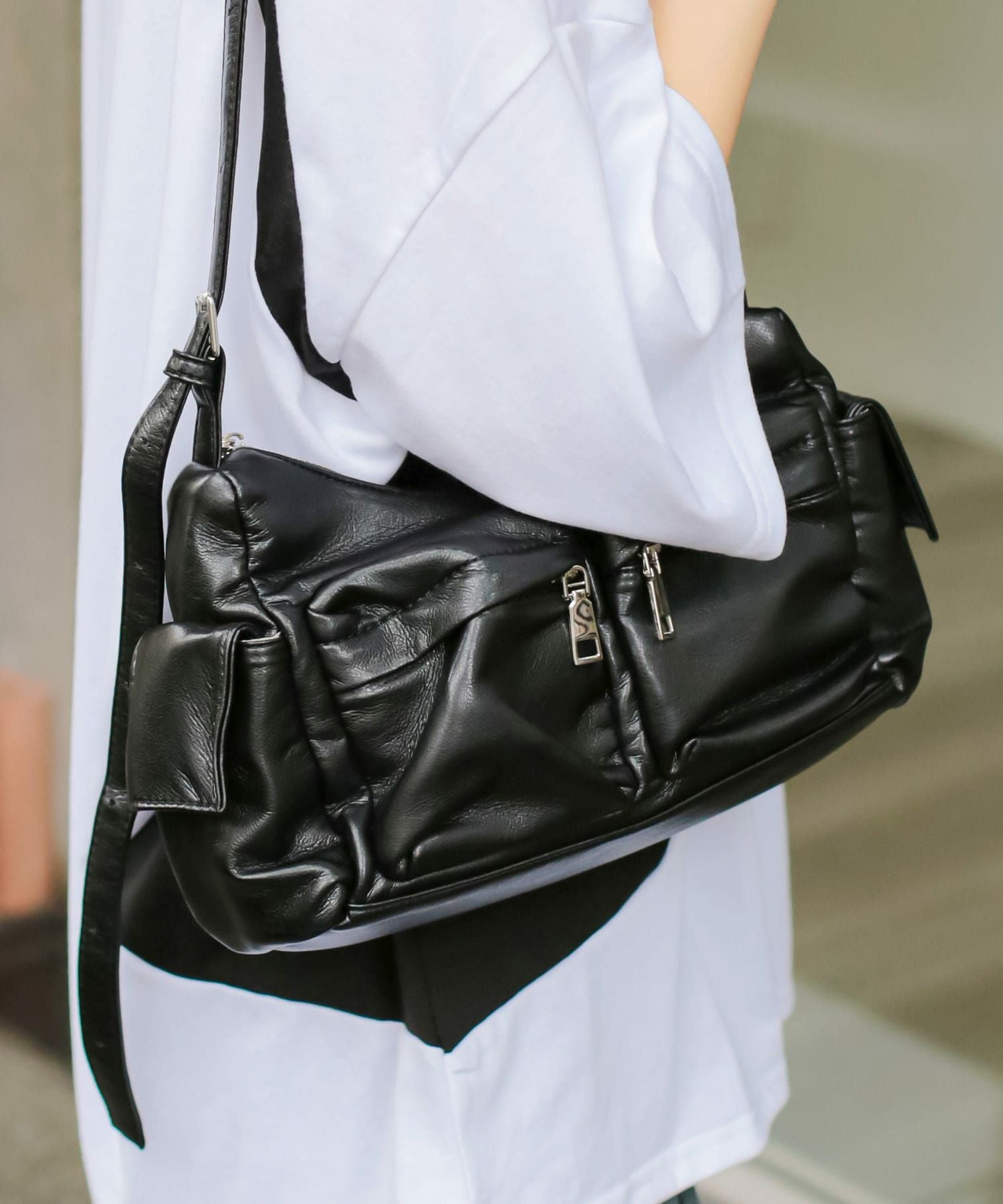 sn777❗ショルダーバッグ❗ JIL SANDER Leather GOJI MINI 2-way bag Shoulder Bag gray WS26725