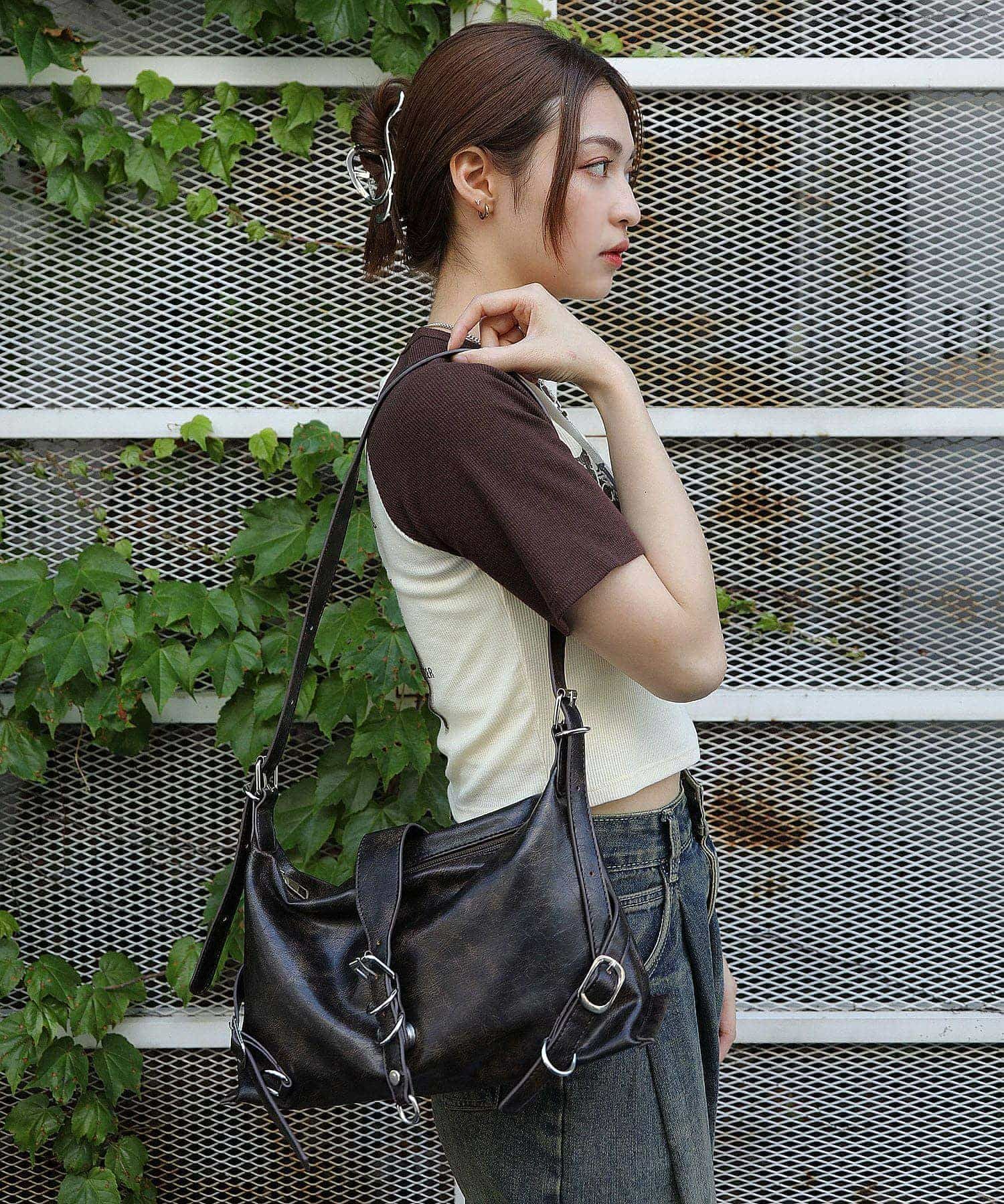 フェアリーグランジのヴィンテージ加工バッグ|SPINNS公式通販