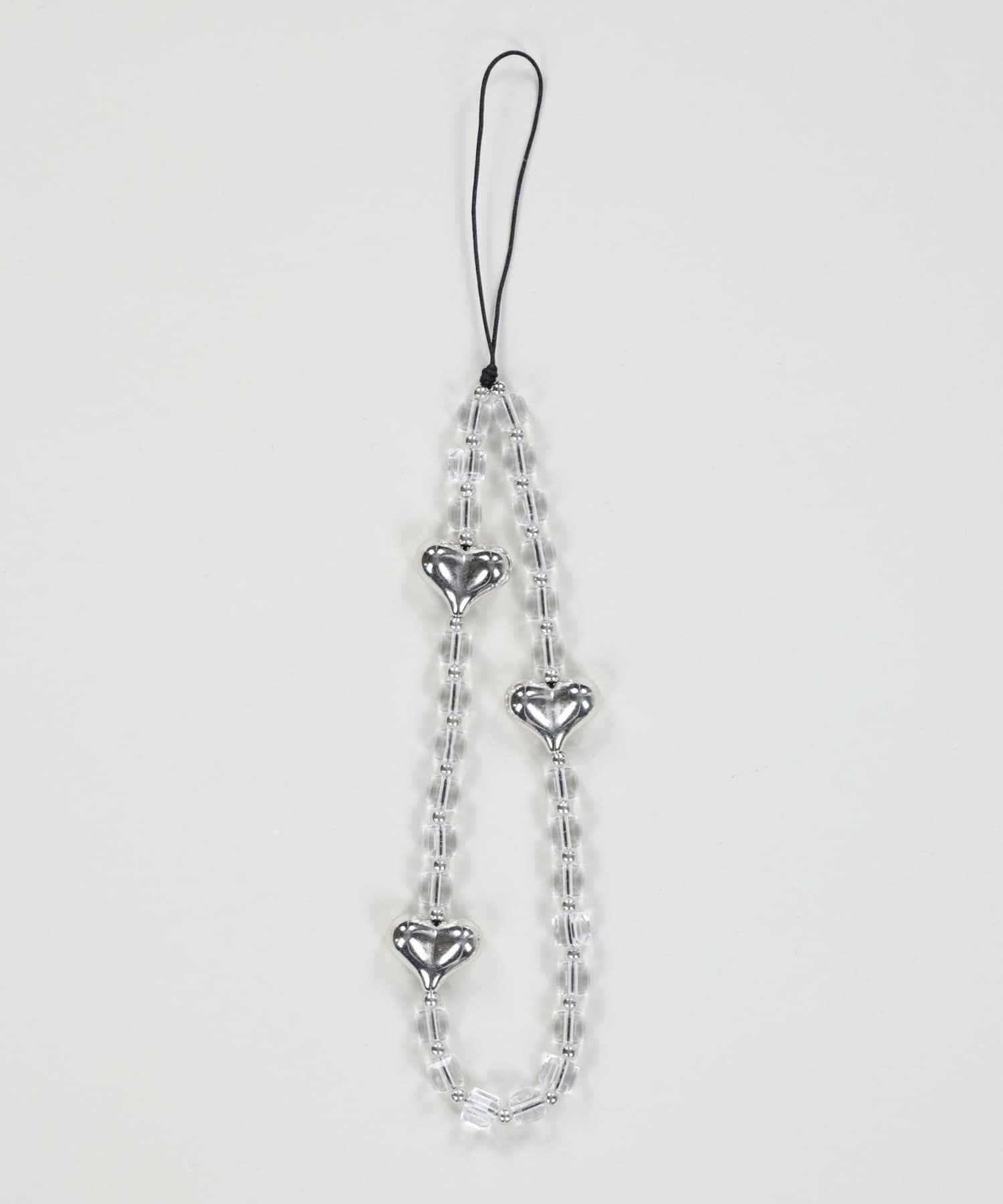 86%OFF】モバイルストラップ/クリアビーズハート | SPINNS WEB STORE