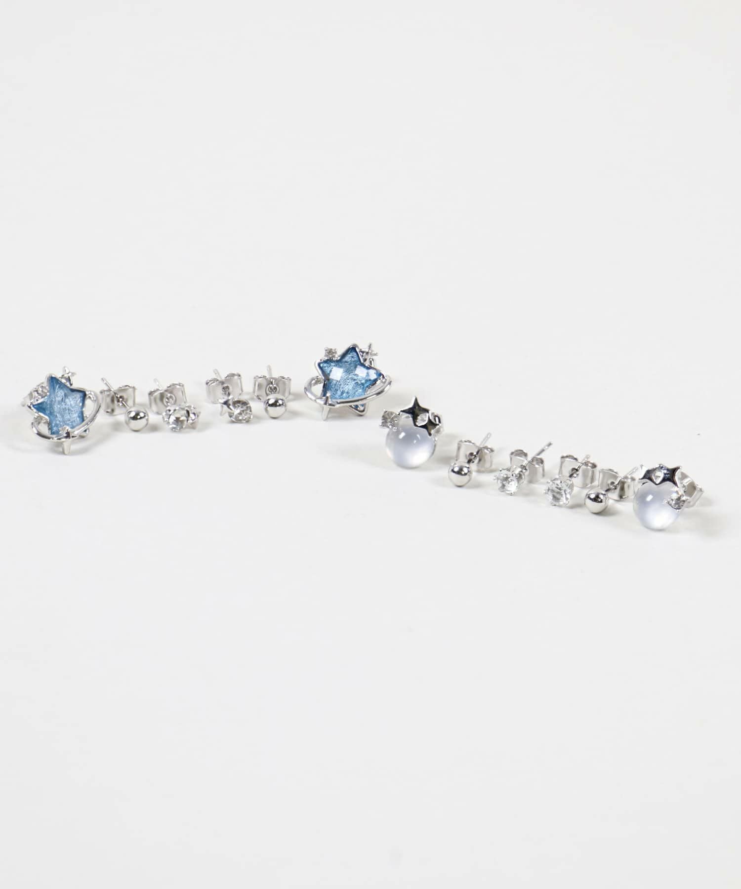 6個セットメタルピアス/モチーフ＜メール便対応＞ | SPINNS WEB STORE