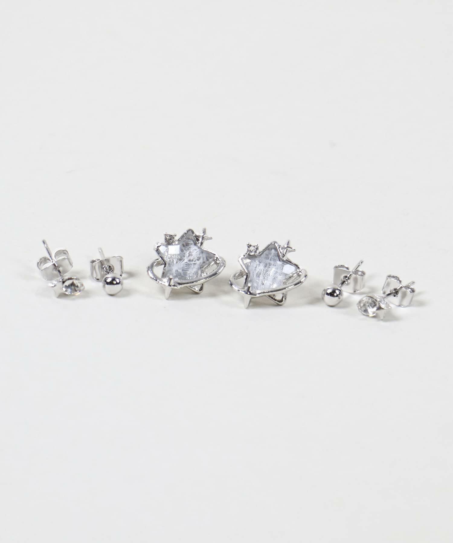 6個セットメタルピアス/モチーフ＜メール便対応＞ | SPINNS WEB STORE