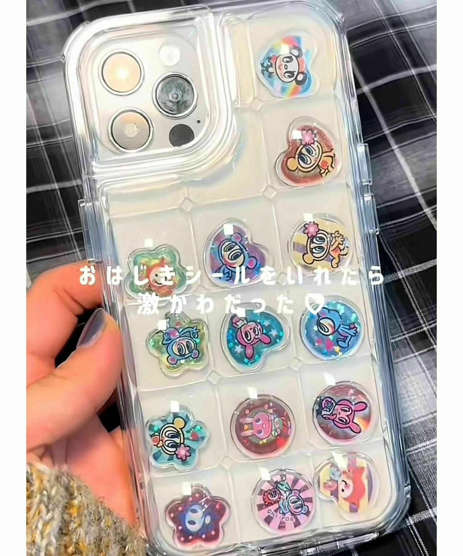 SNSで大バズり！＼とじこめ／ぽこぽこスマホケース /クリア/iPhone