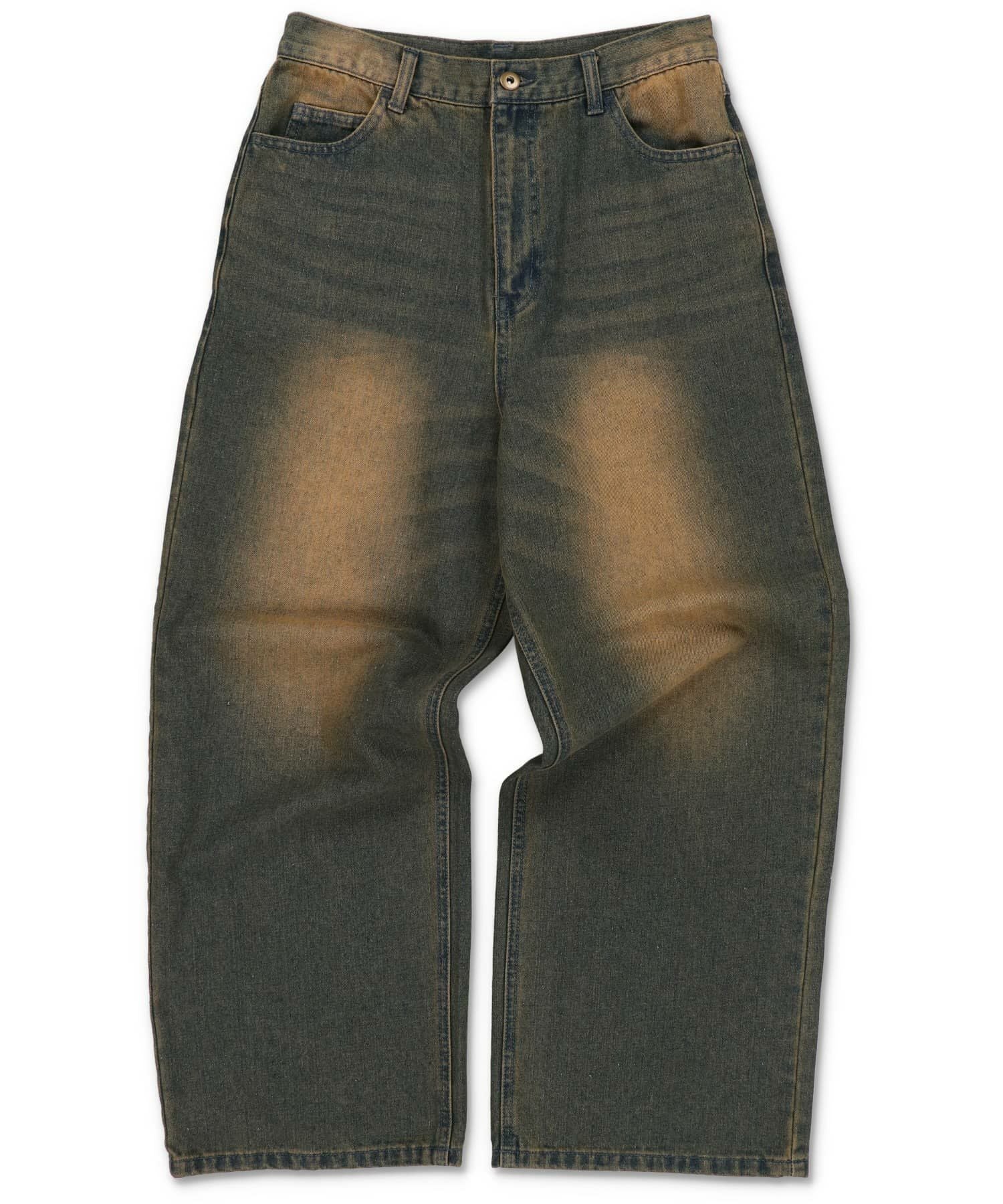 28%OFF】ヴィンテージライクバギーデニムパンツ/ユニセックス | SPINNS
