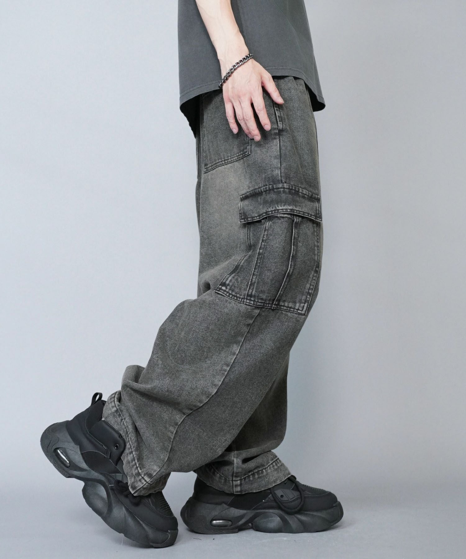 ヴィンテージライクデニムカーゴパンツ | SPINNS WEB STORE | SPINNS