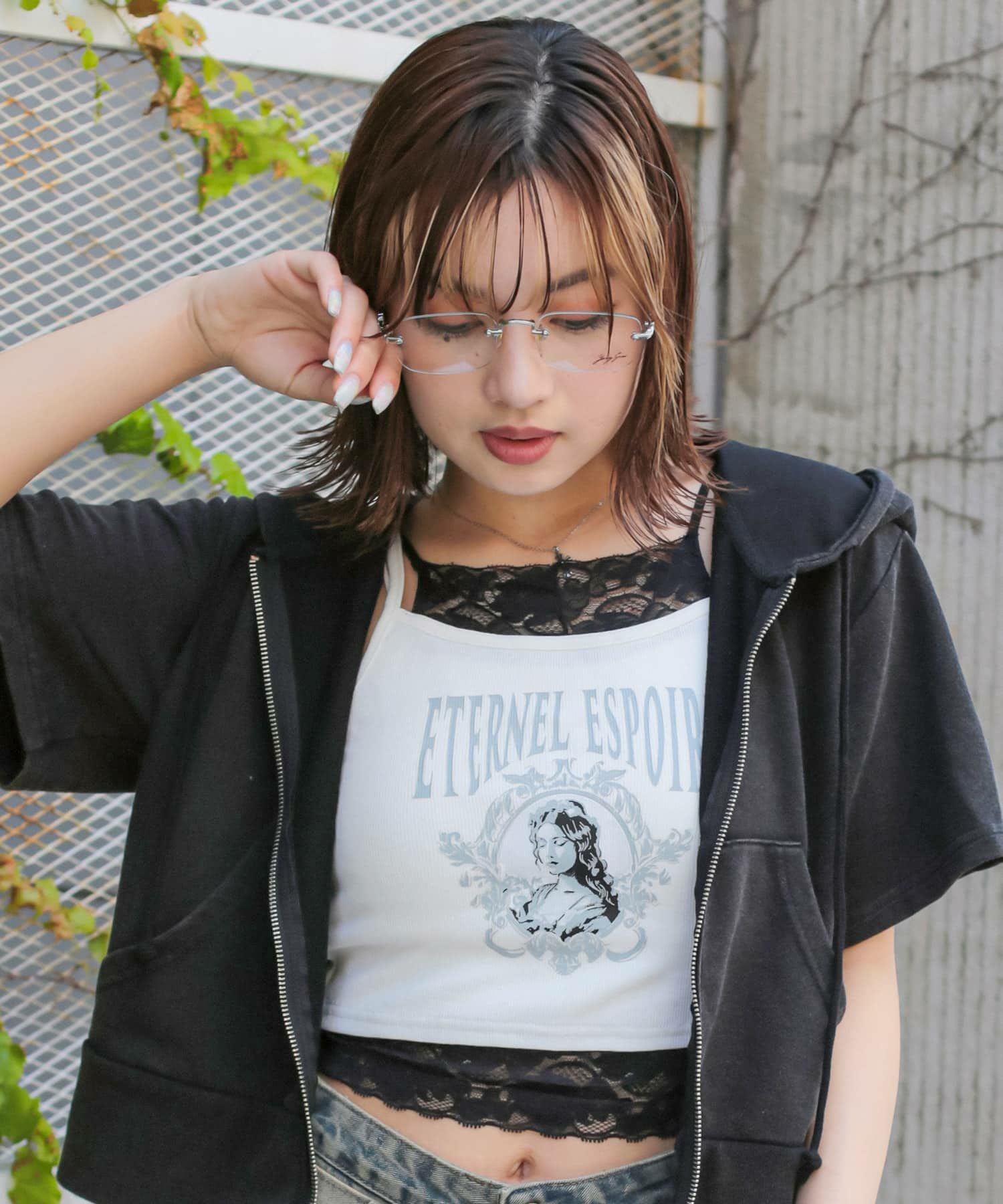 リムレスメガネ/フレームレスメガネ/ロゴ入り | SPINNS WEB STORE