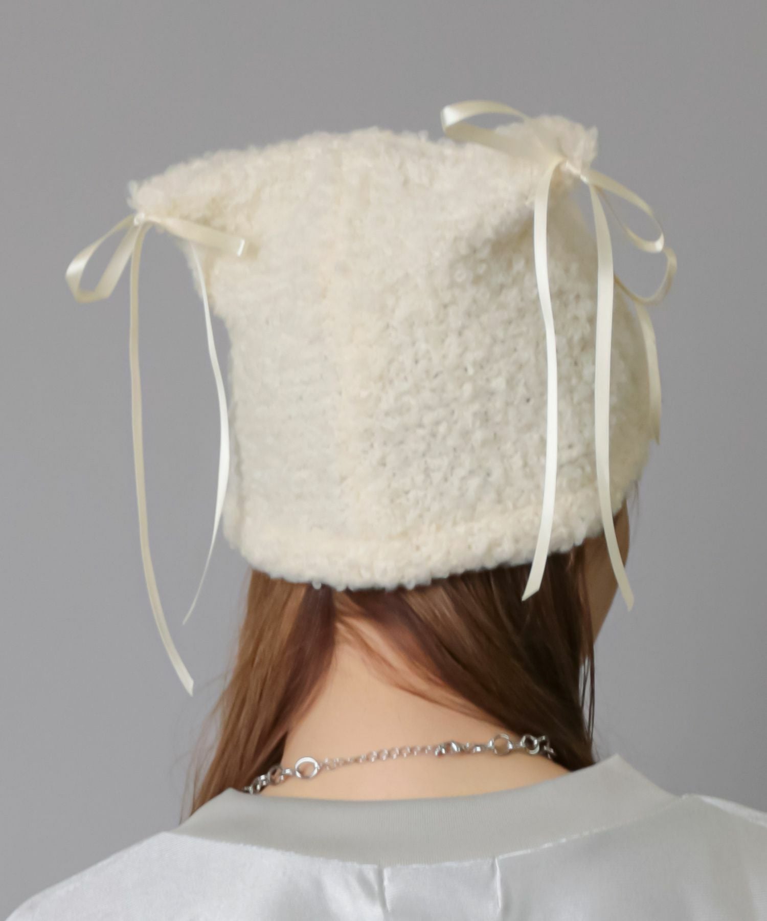 97%OFF】#バレエコア/猫耳ニット帽/リボン＜メール便対応＞ | SPINNS