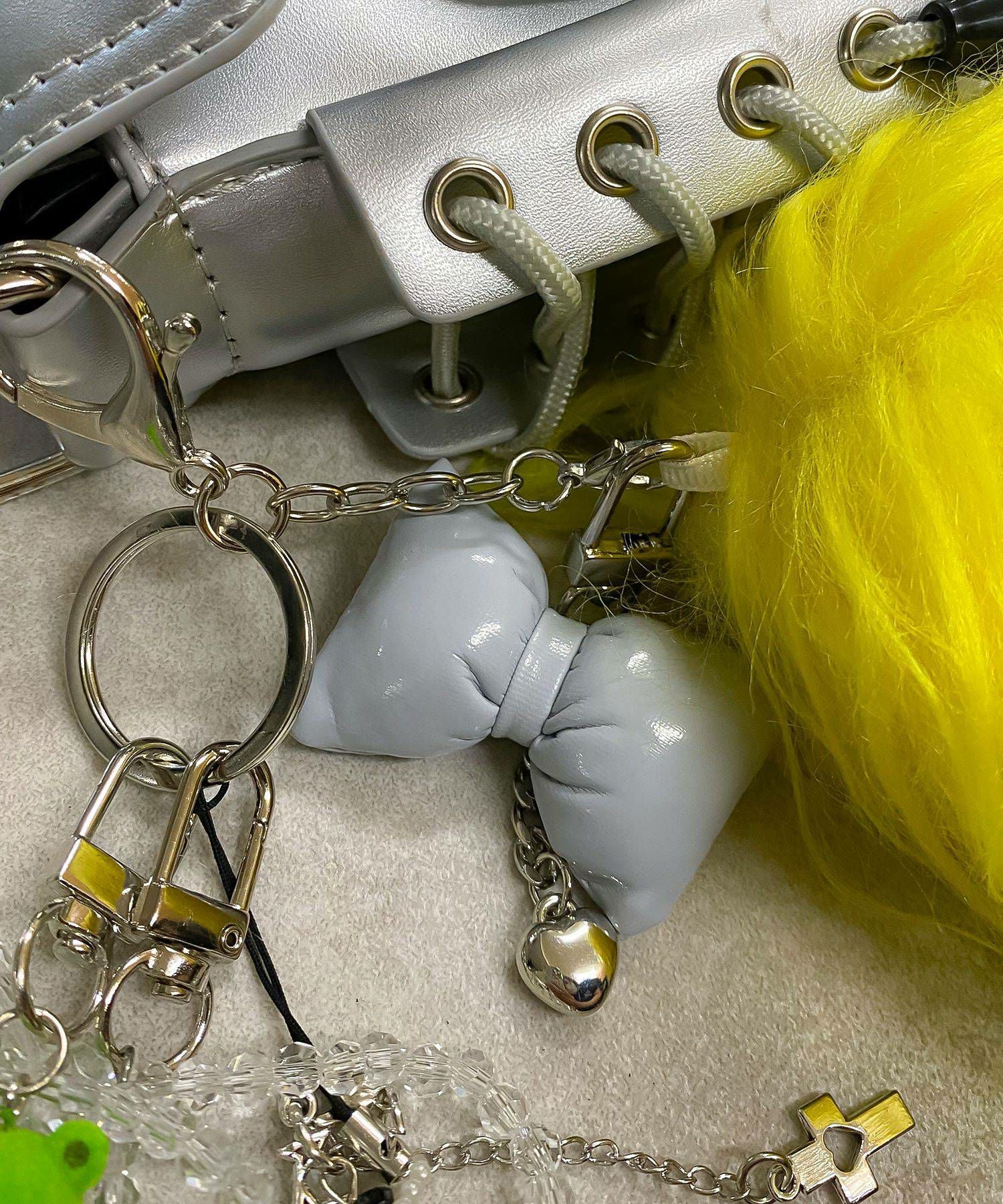 3Dリボンミニキーホルダー / #バレエコア＜メール便対応＞ | SPINNS