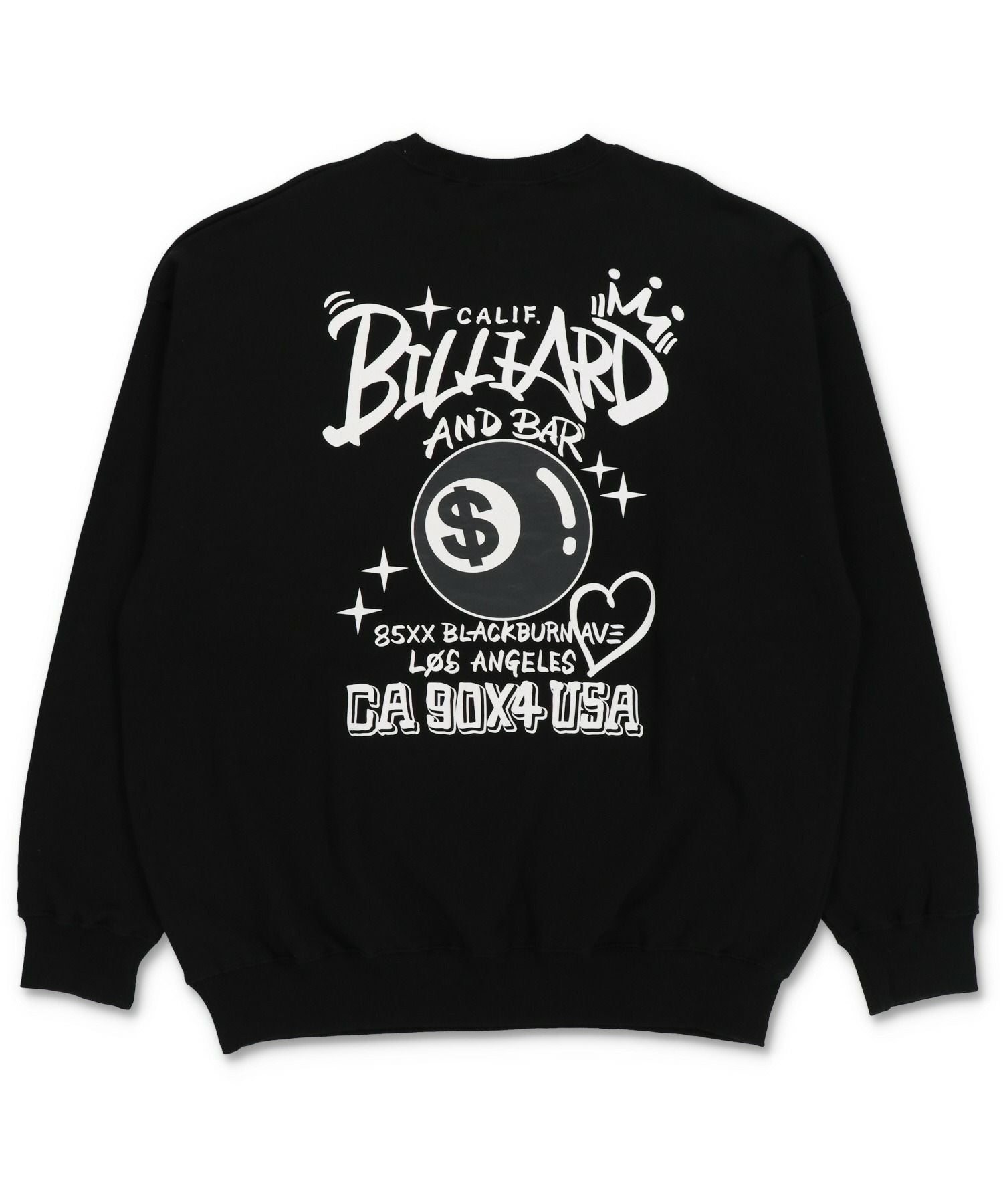 75%OFF】裏起毛バックプリントスウェット/8ボール | SPINNS WEB STORE
