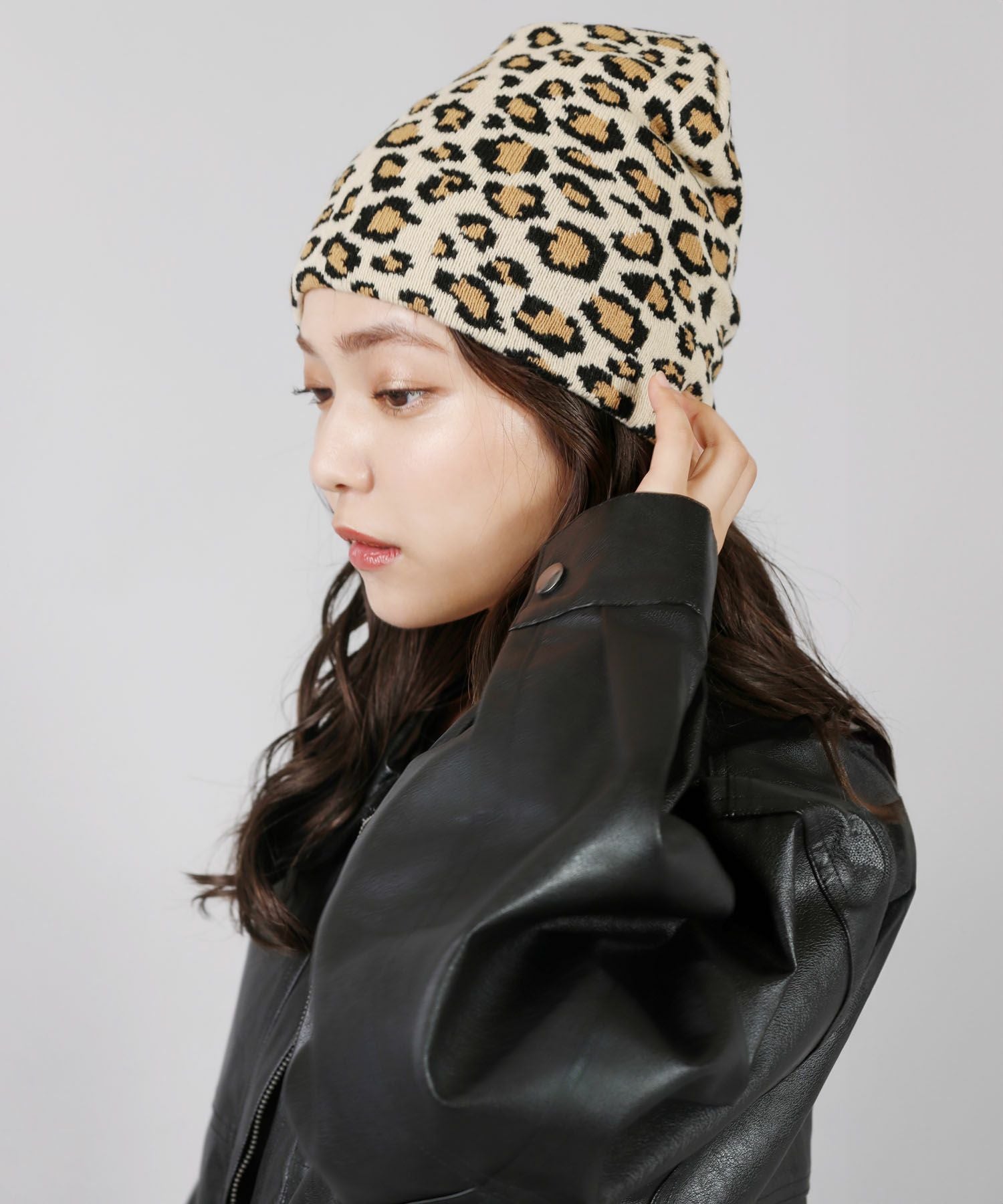80%OFF】ビーニー/ニット帽/ヒョウ柄/レオパード柄 | SPINNS WEB STORE