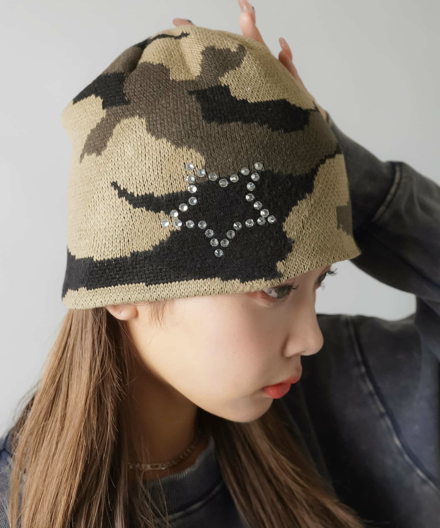 97%OFF】迷彩柄/カモ柄ビーニー/ニット帽/スター | SPINNS WEB STORE