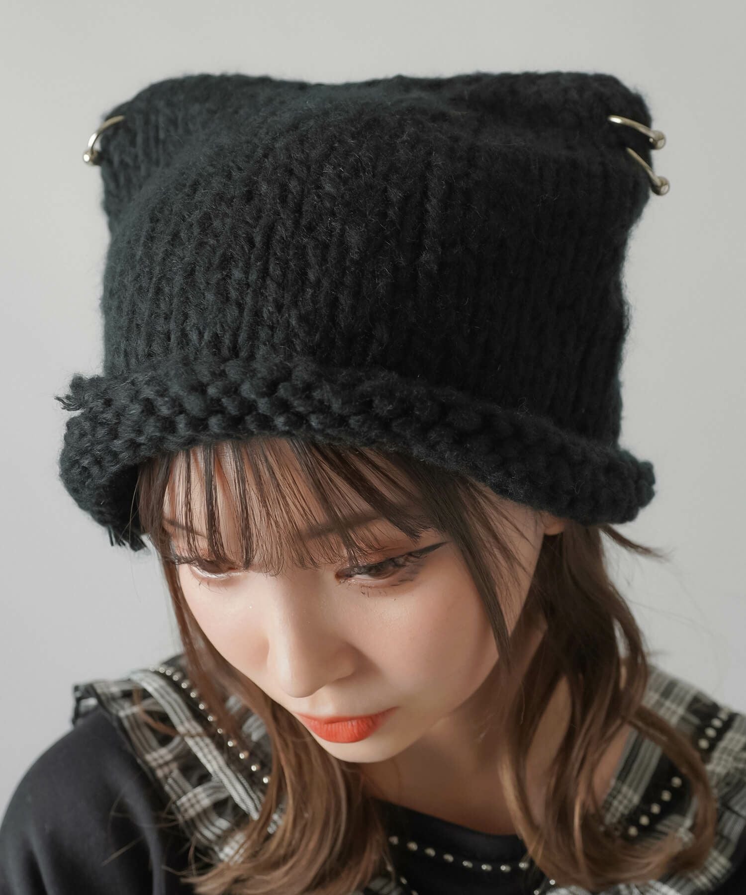 95%OFF】猫耳ニットキャップ/ピアス | SPINNS WEB STORE | SPINNS