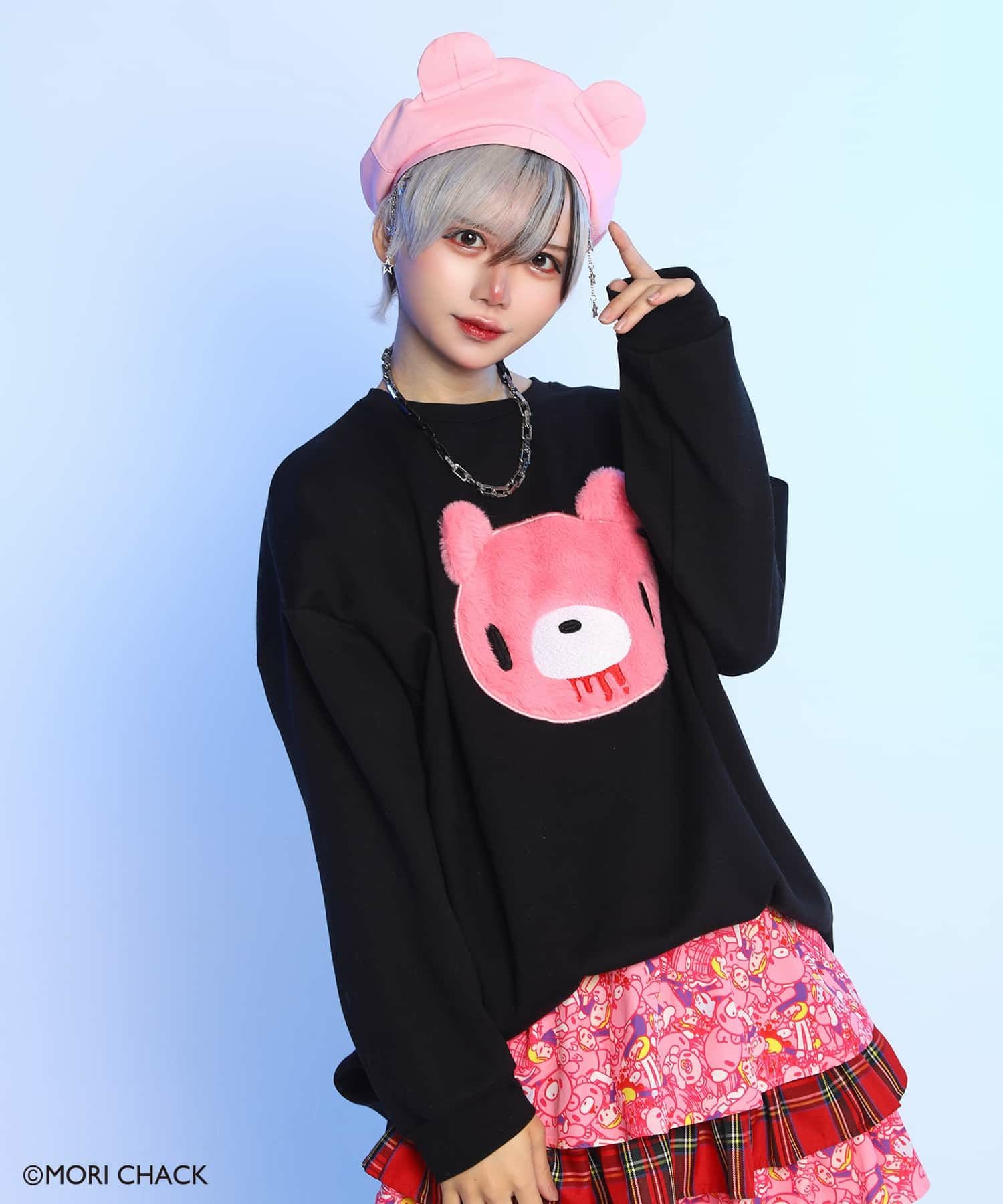 クマキカイ 汎用うさぎ グルーミー スウェット セット 黒 ルームウェア 今年で誕生25周年を迎える『いたずらぐまのグル～ミ～』、『汎用うさぎ