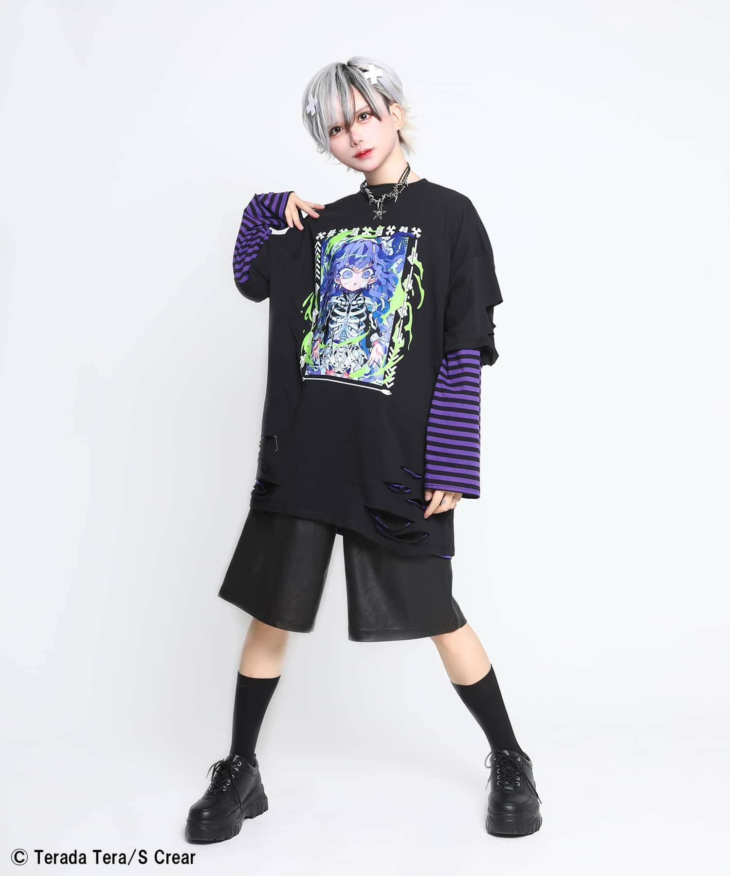 72%OFF】『寺田てら×SPINNS 第二弾』 ダメージTシャツ | SPINNS WEB