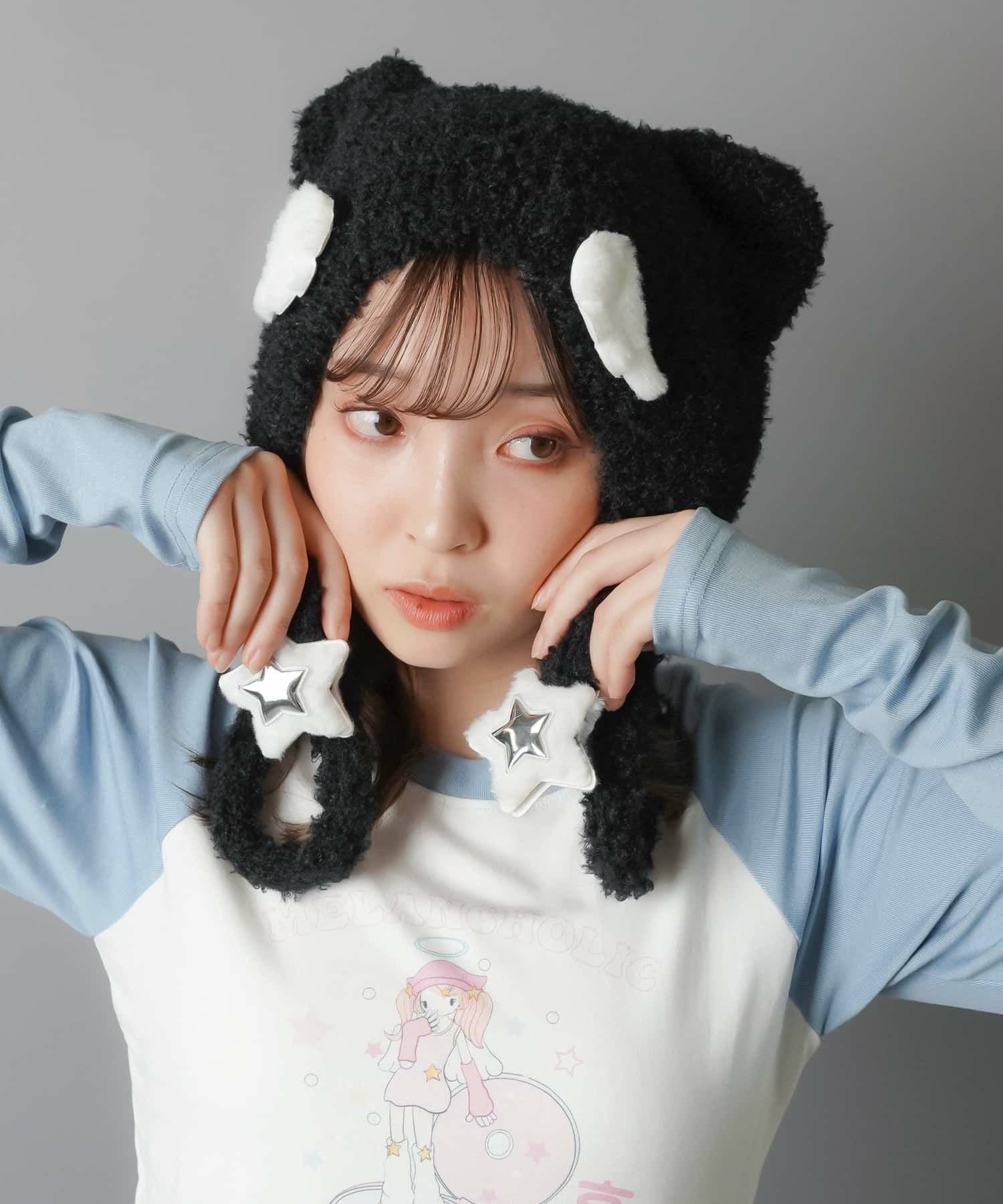 61%OFF】くま耳ニット帽/2ウイング | SPINNS WEB STORE | SPINNS