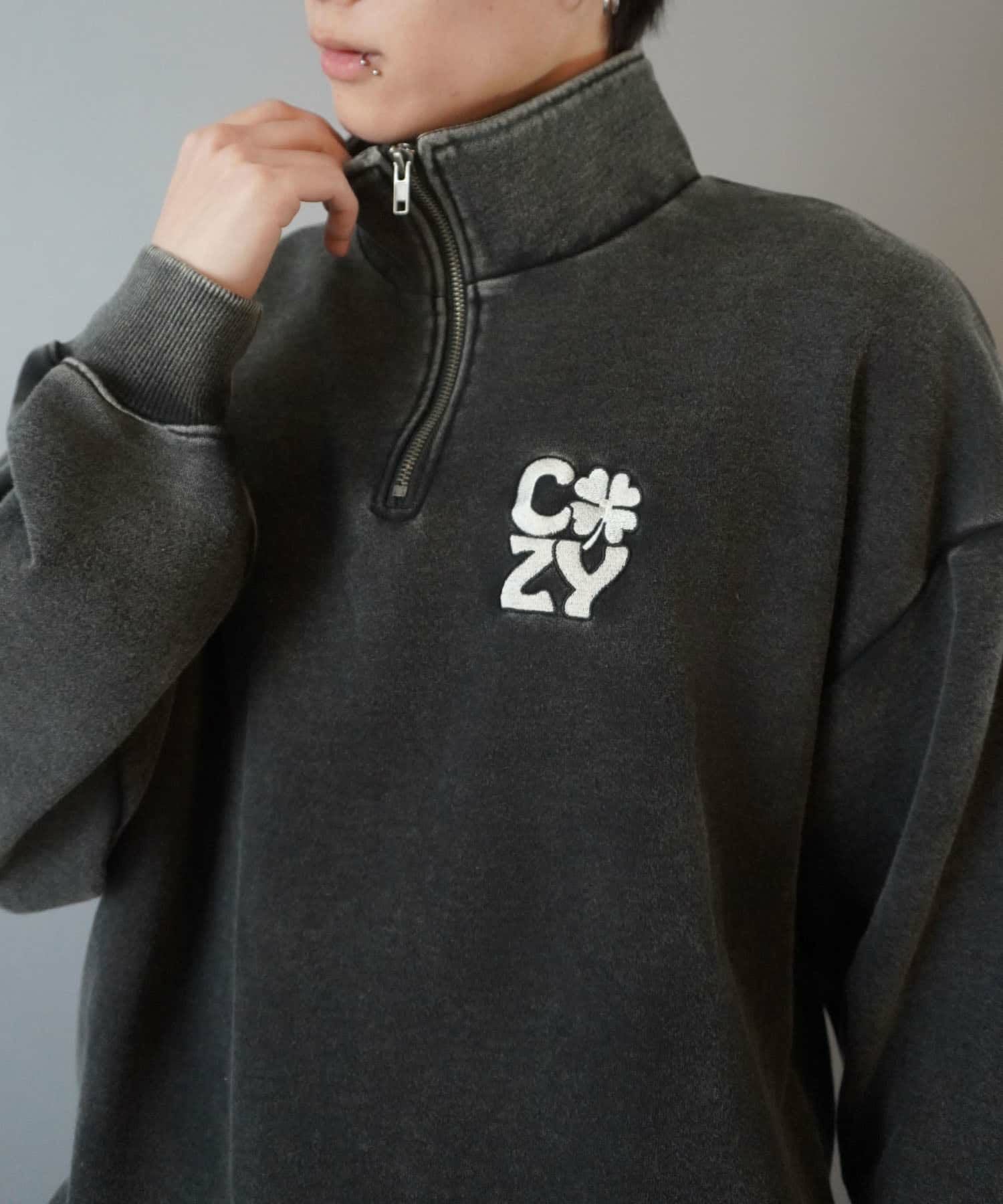 60%OFF】ハーフジップワンポイントロゴスウェット/クローバー | SPINNS