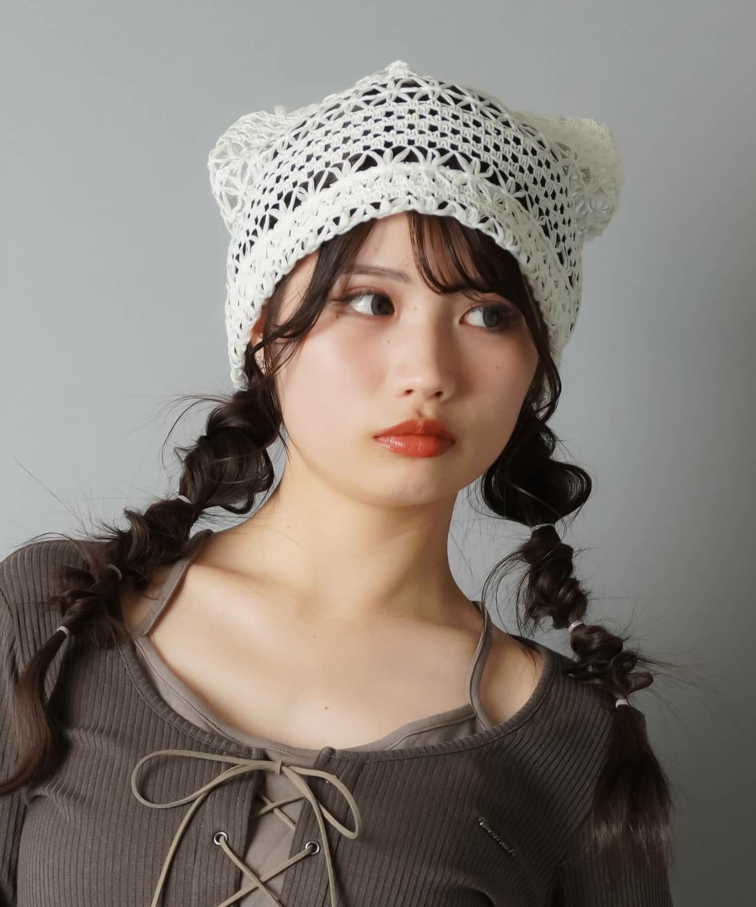 95%OFF】猫耳ニット帽/レース | SPINNS WEB STORE | SPINNS (スピンズ