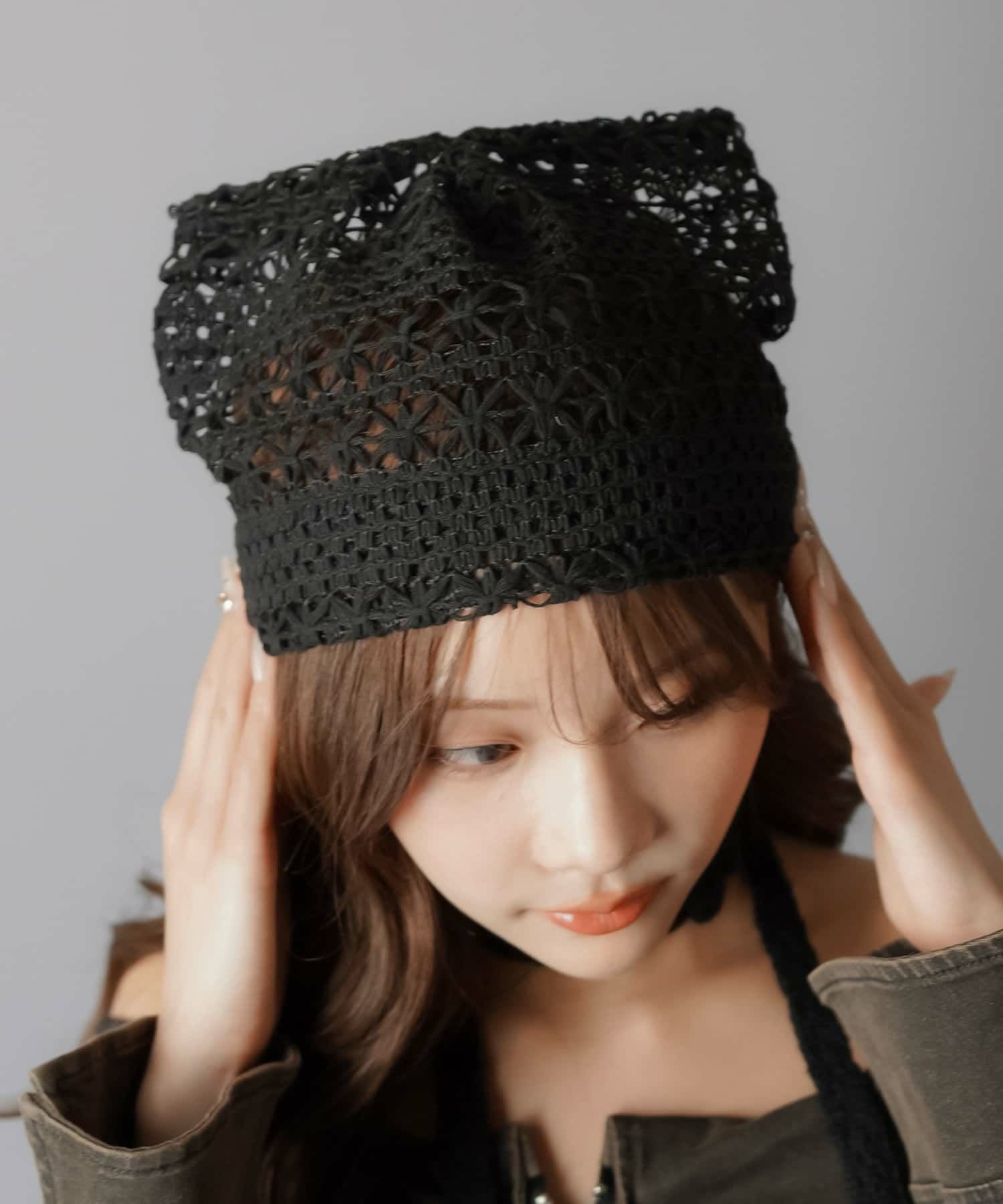 95%OFF】猫耳ニット帽/レース | SPINNS WEB STORE | SPINNS (スピンズ