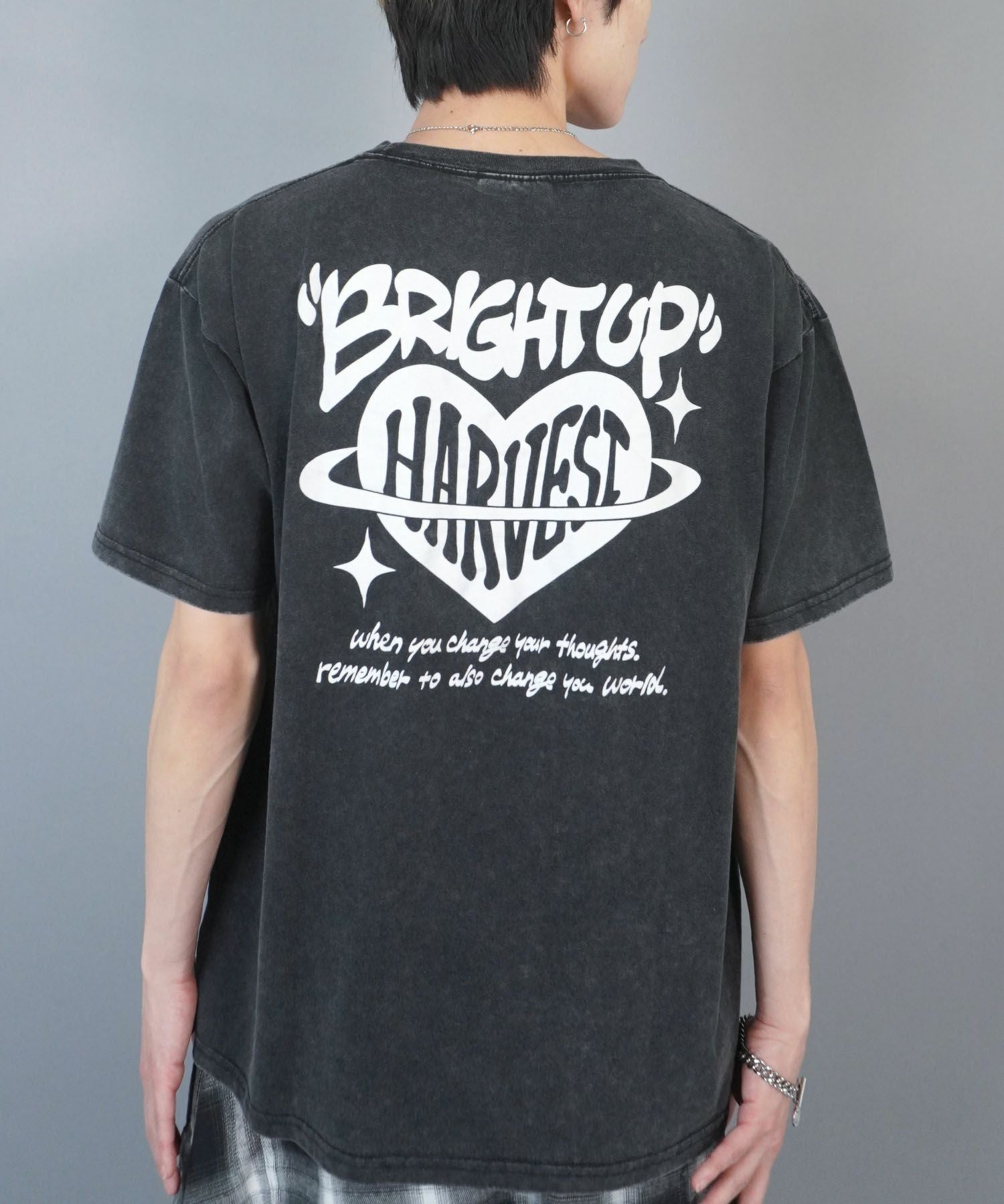 84%OFF】ストリートバックプリントTシャツ/ハートロゴ | SPINNS WEB