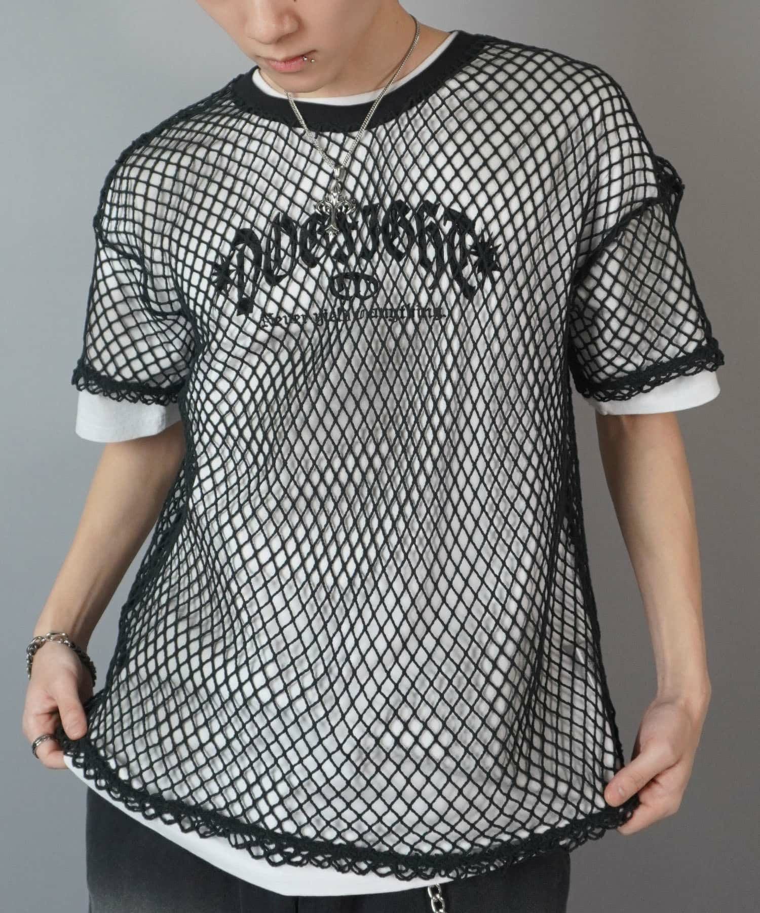 新品　正規品　ズン S メッシュ　Tシャツ 88%OFF】メッシュニットカットソー/半袖/レイヤード | SPINNS WEB