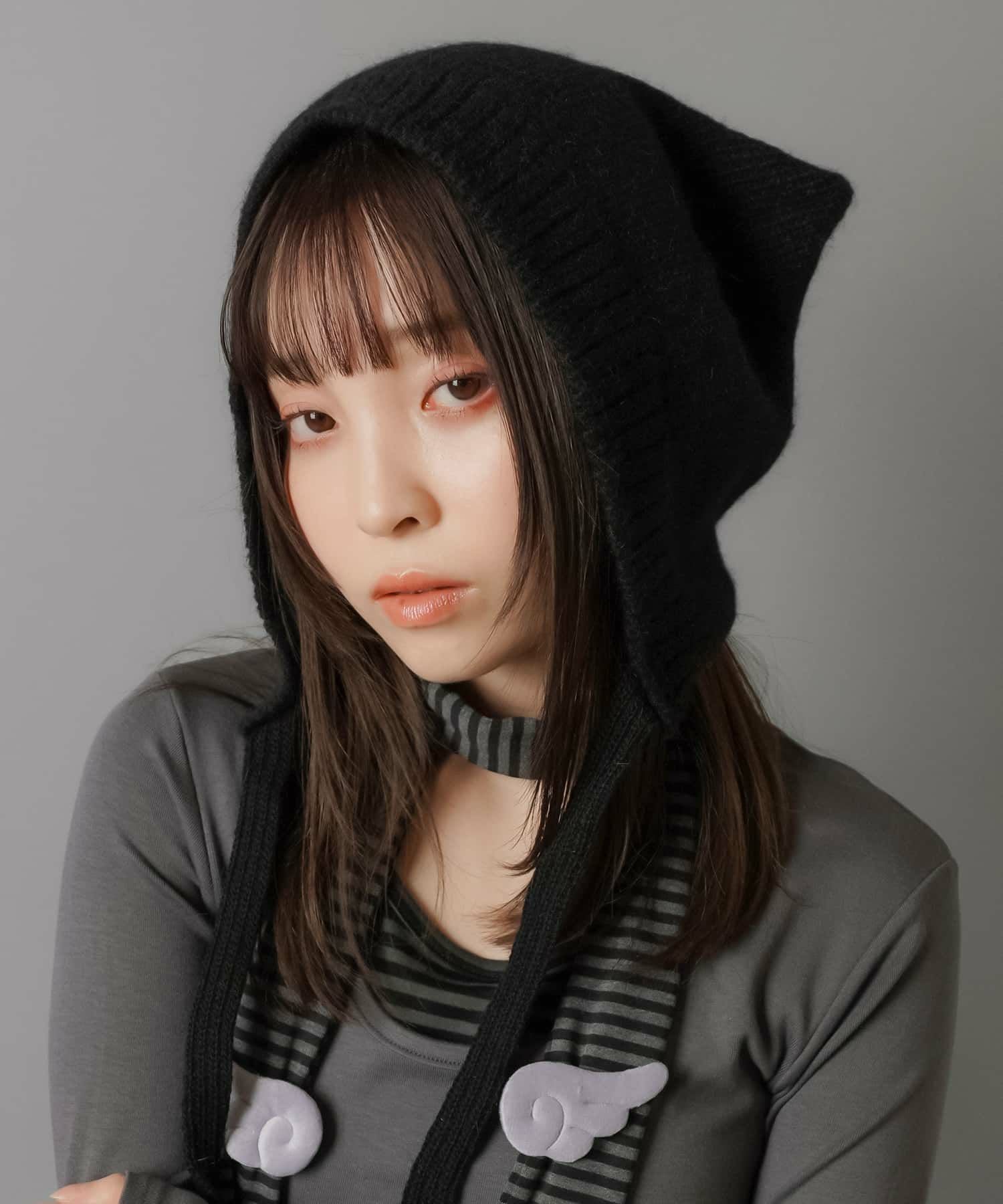 97%OFF】ひもつき猫耳ニット帽 | SPINNS WEB STORE | SPINNS (スピンズ