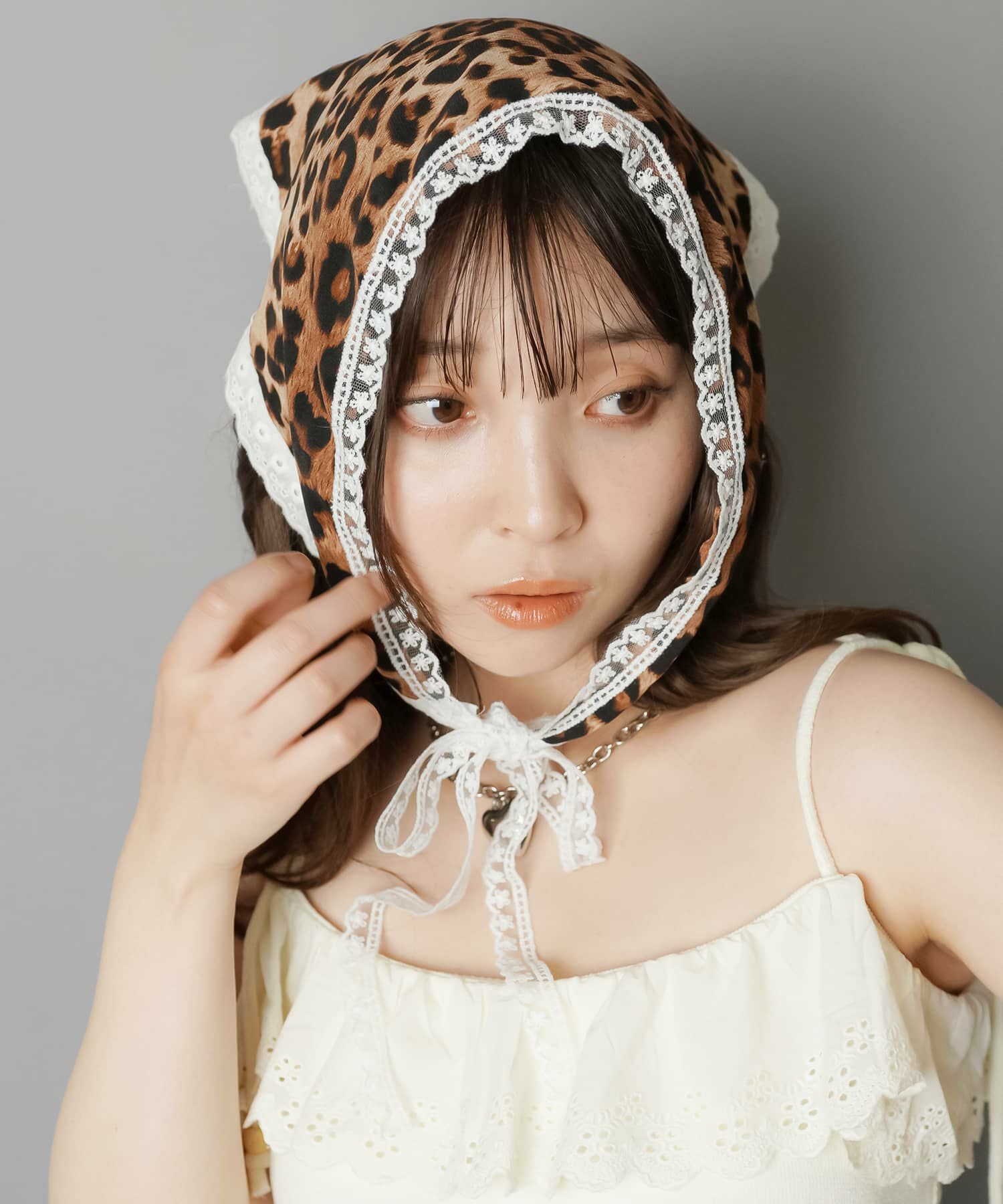 92%OFF】バブーシュカ/ヘアバンド/ヒョウ柄レース/レオパード | SPINNS