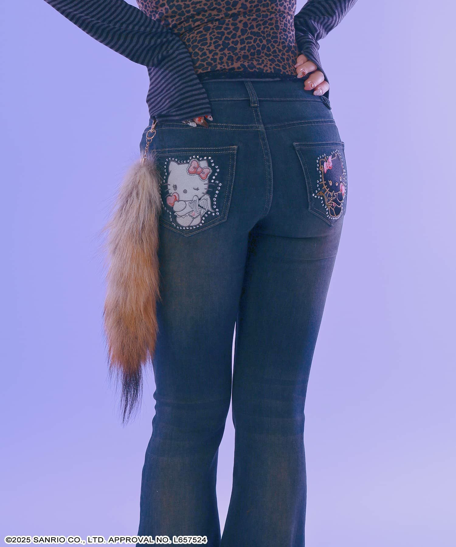 17%OFF】『ハローキティ×SPINNS 天使小悪魔シリーズ』 デニムフレア