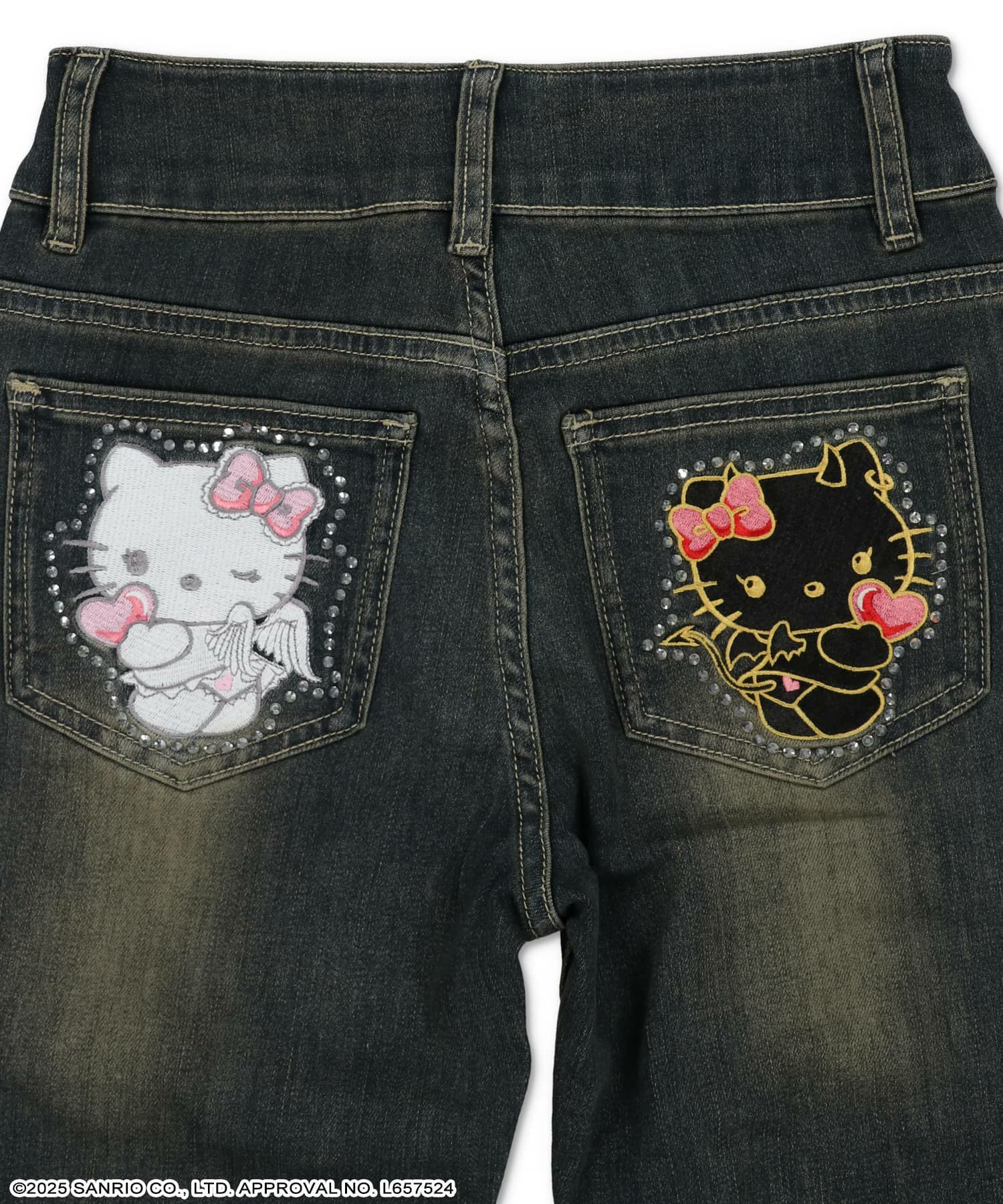 17%OFF】『ハローキティ×SPINNS 天使小悪魔シリーズ』 デニムフレア
