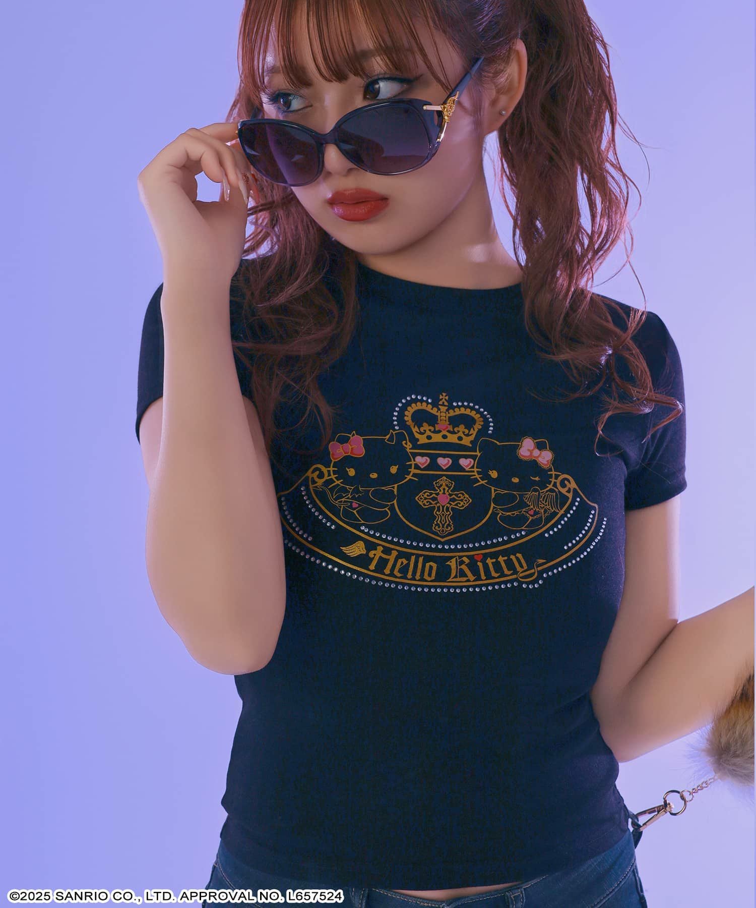 86%OFF】『ハローキティ×SPINNS 天使小悪魔シリーズ』 ラインストーン