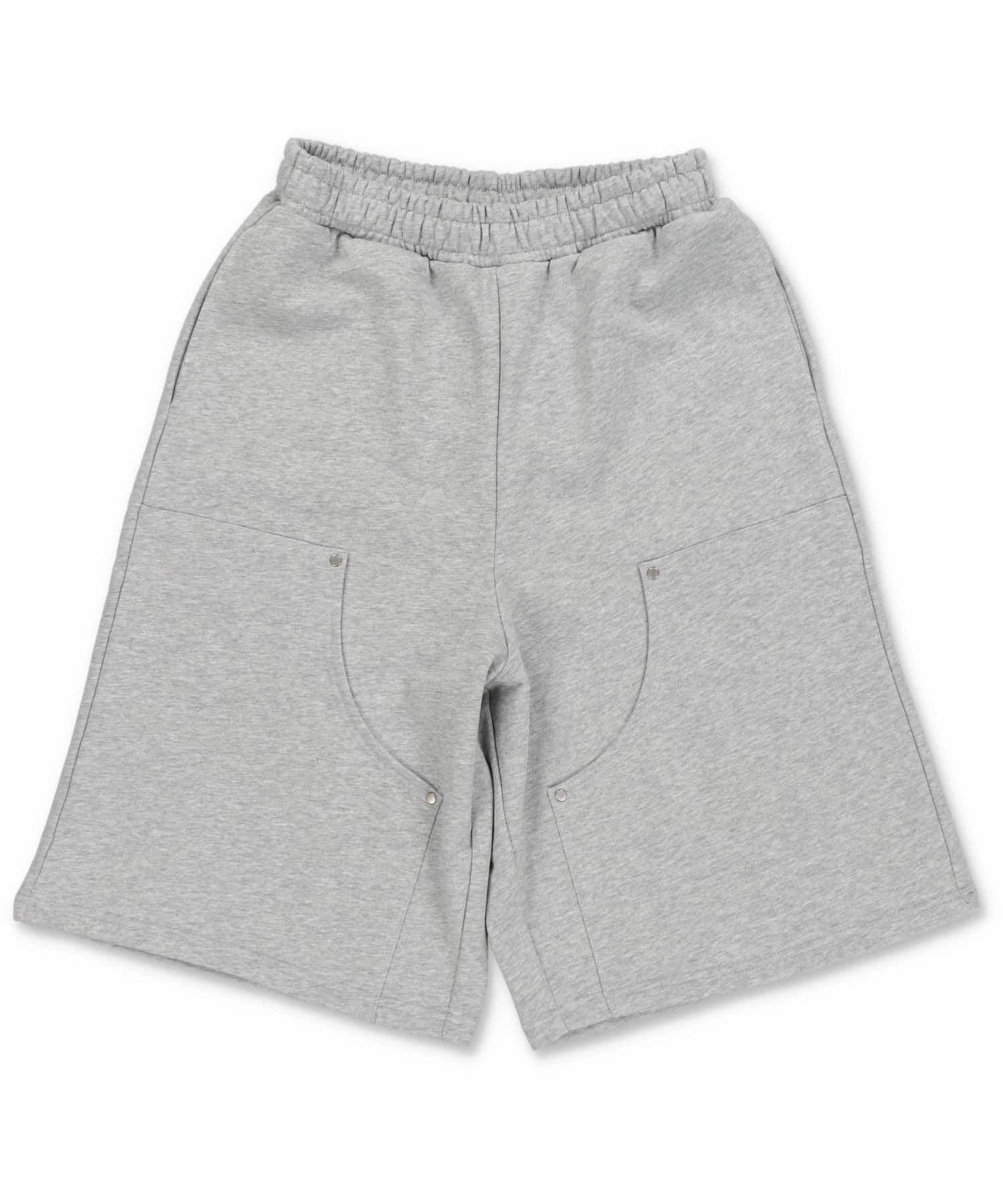 75%OFF】スウェットハーフパンツ/ダブルニー/セットアップ対応