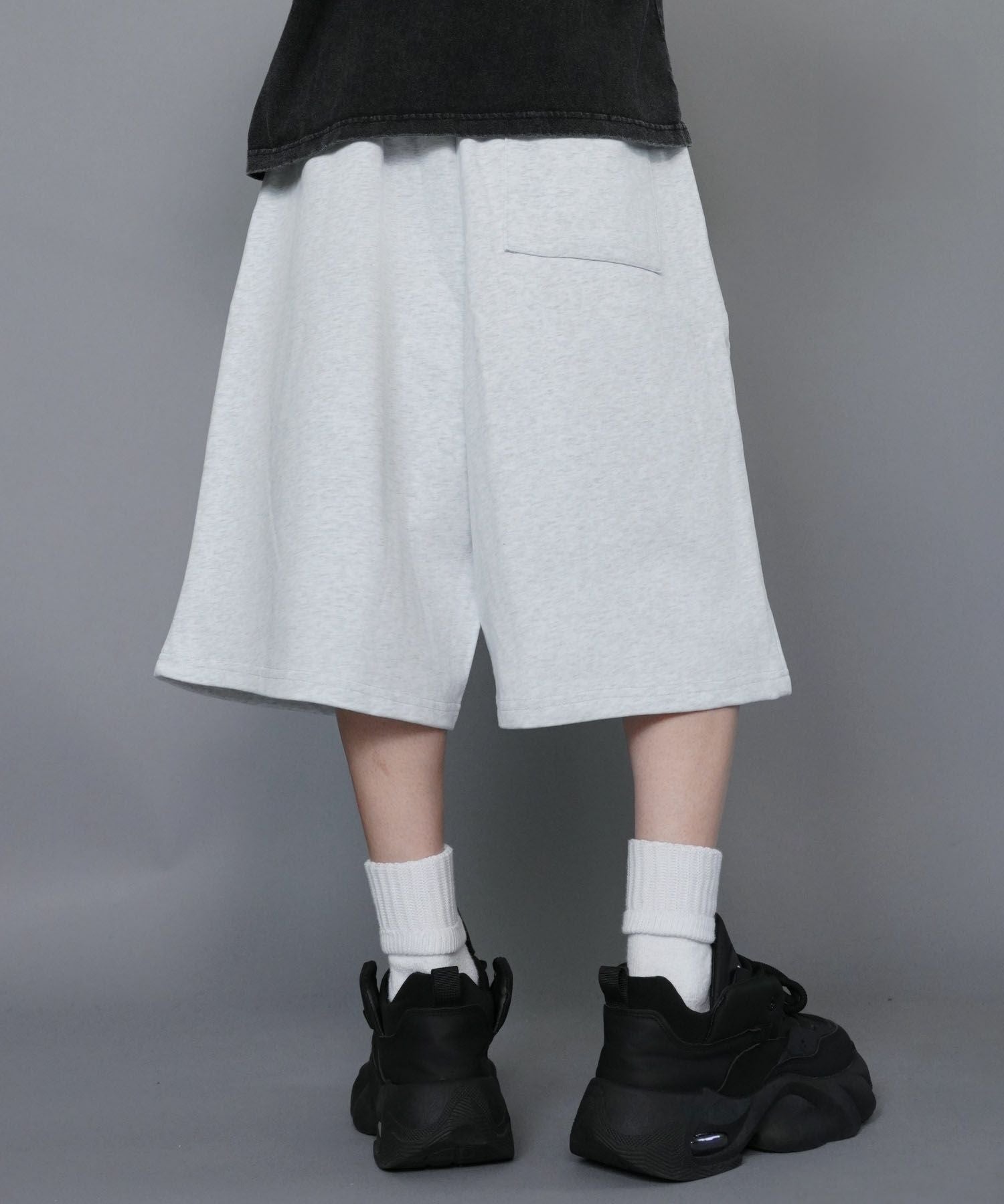 51%OFF】スウェットハーフパンツ/ダブルニー/セットアップ対応