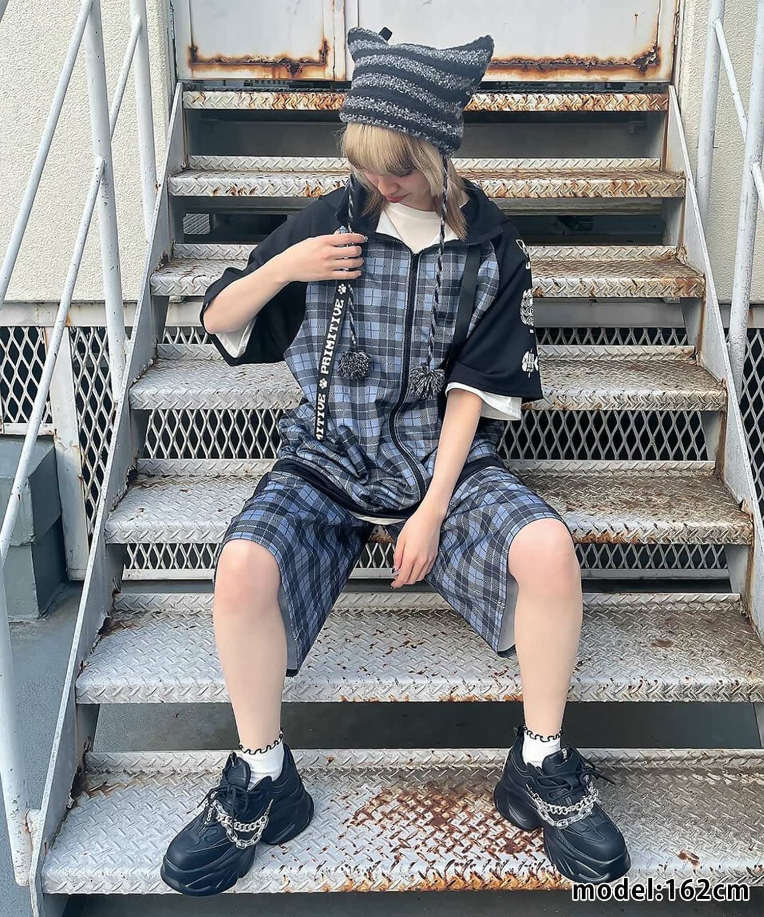 90%OFF】≪DARRDY/ダーディー≫チェック柄ジャージハーフパンツ